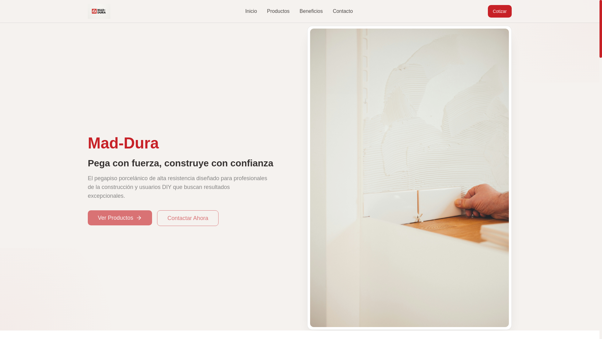 website screenshot of https://pegaconmaddura.com/