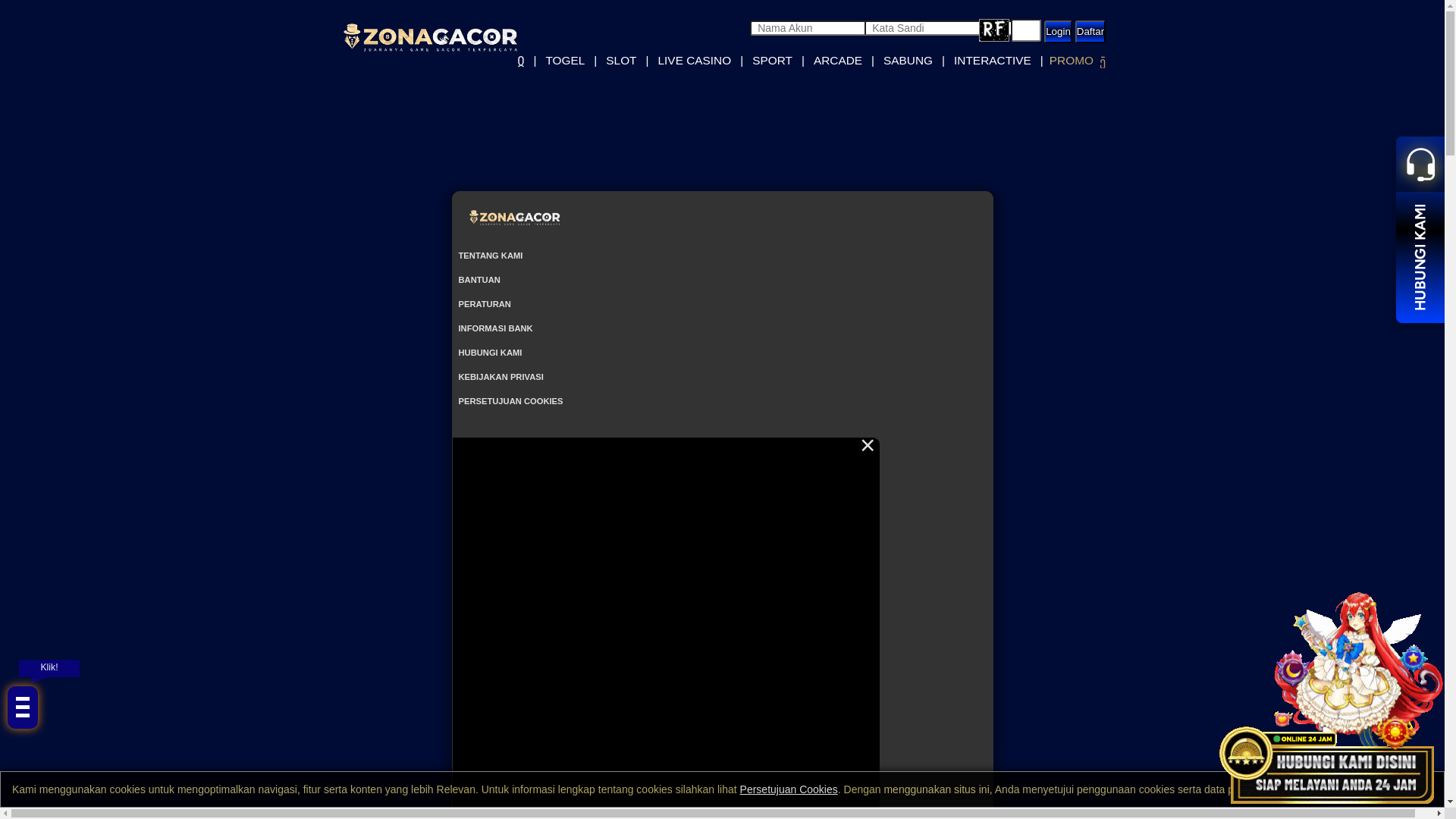 website screenshot of https://zonaafk.cfd/