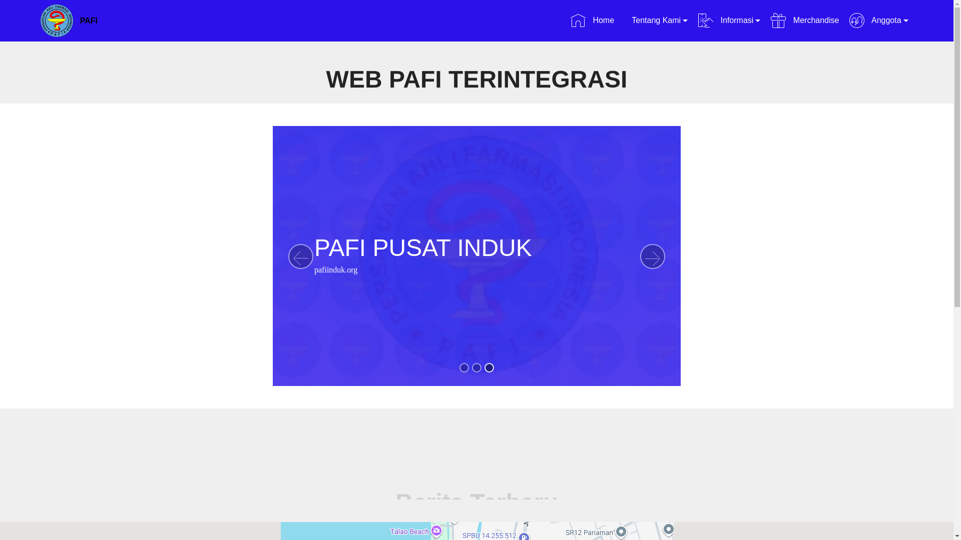 website screenshot of https://pafi-pariaman-org.pages.dev/