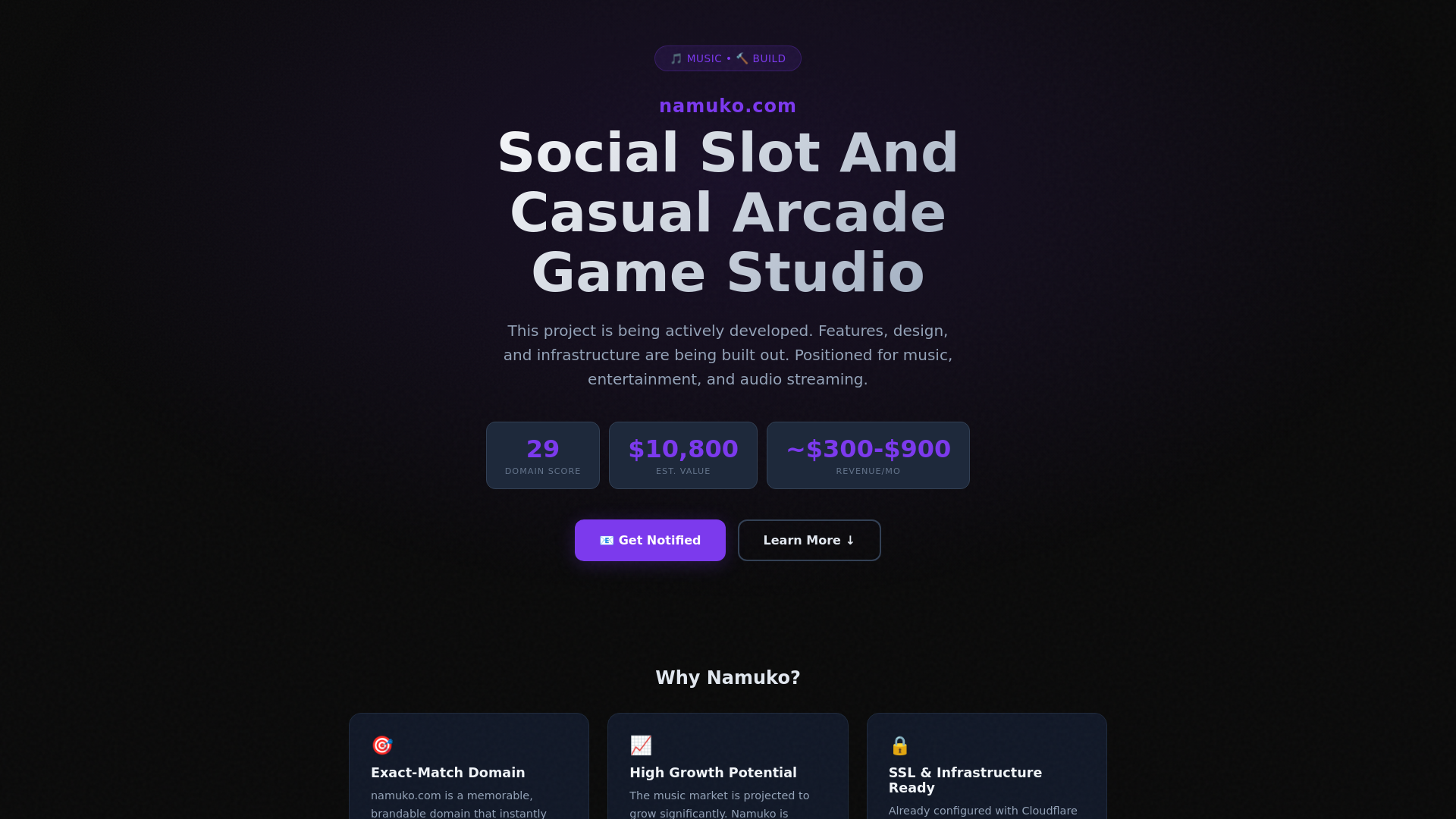 website screenshot of https://namuko.com/