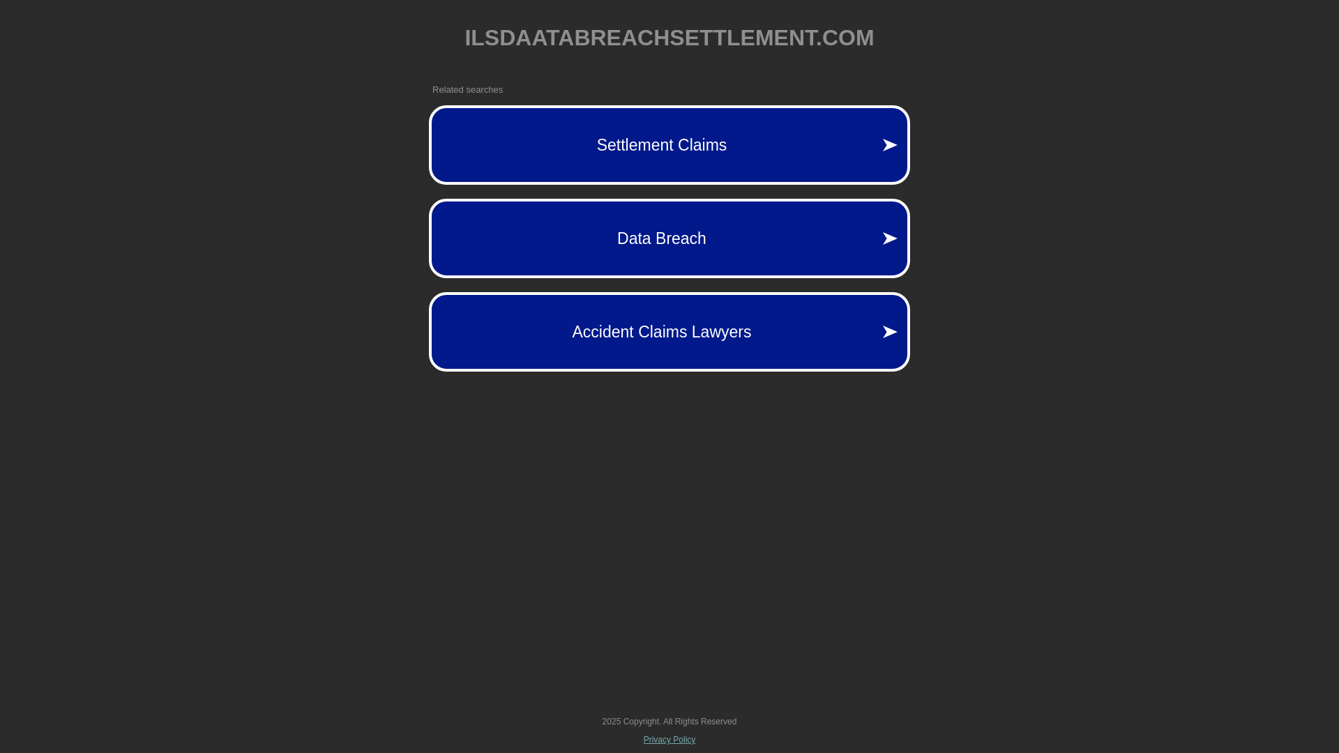 website screenshot of https://ilsdaatabreachsettlement.com/