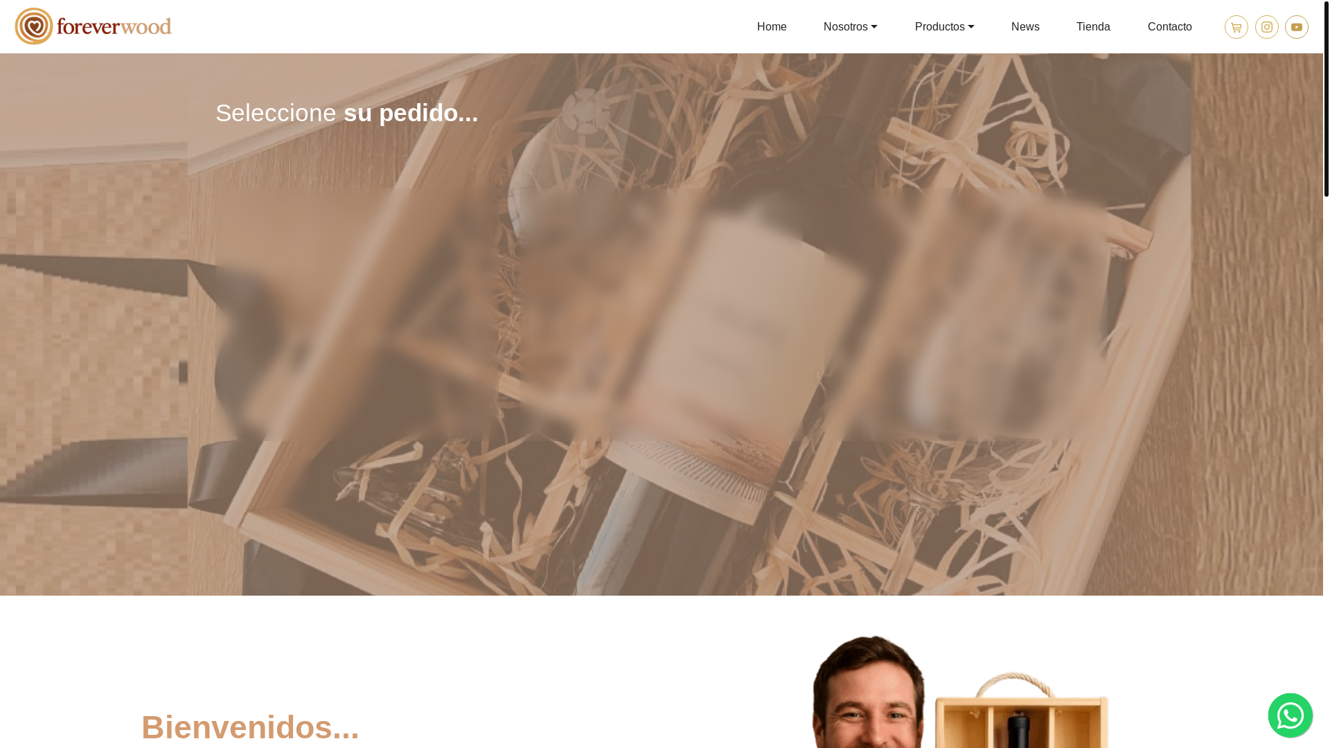 website screenshot of https://foreverwood.com.ar/