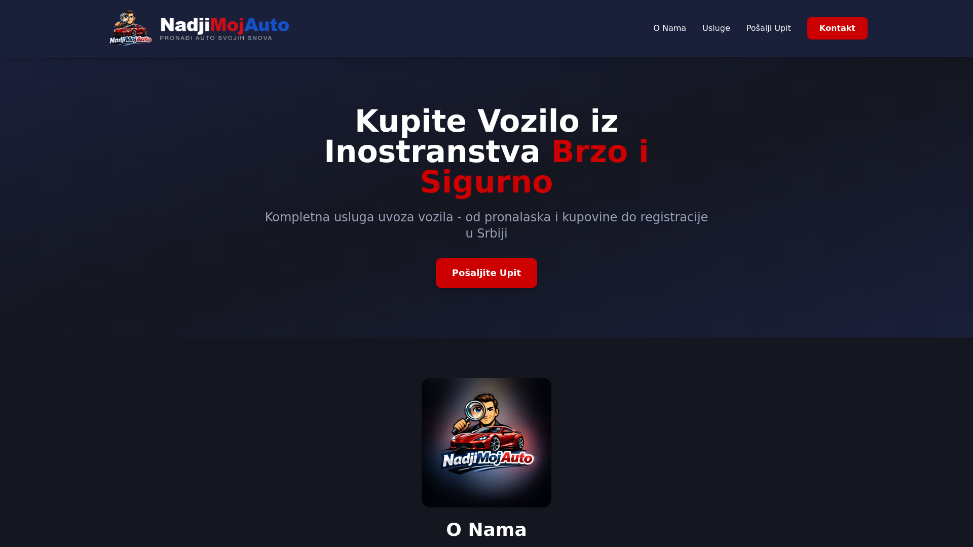 website screenshot of https://nadjimojauto.com/