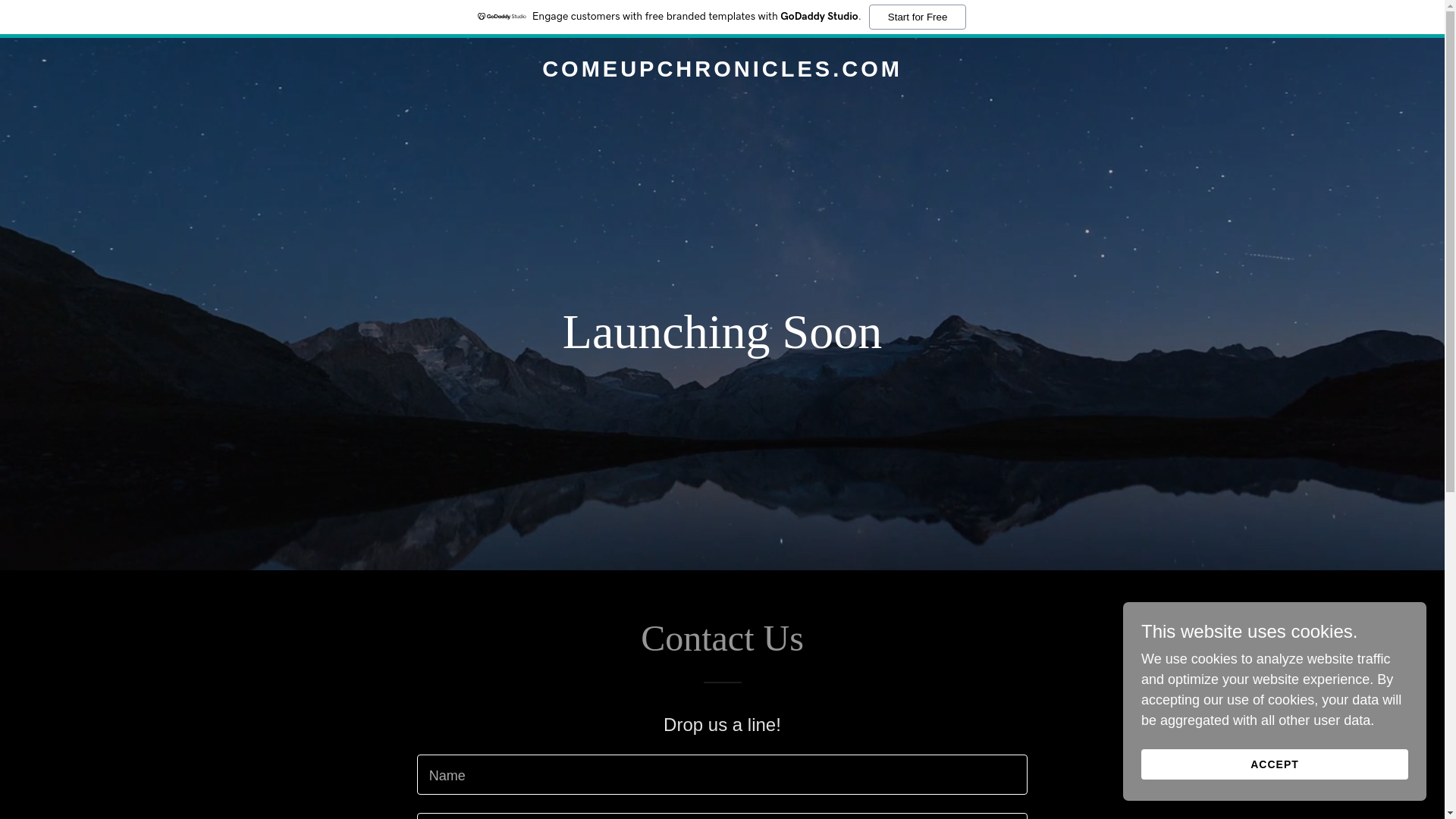website screenshot of https://comeupchronicles.com/