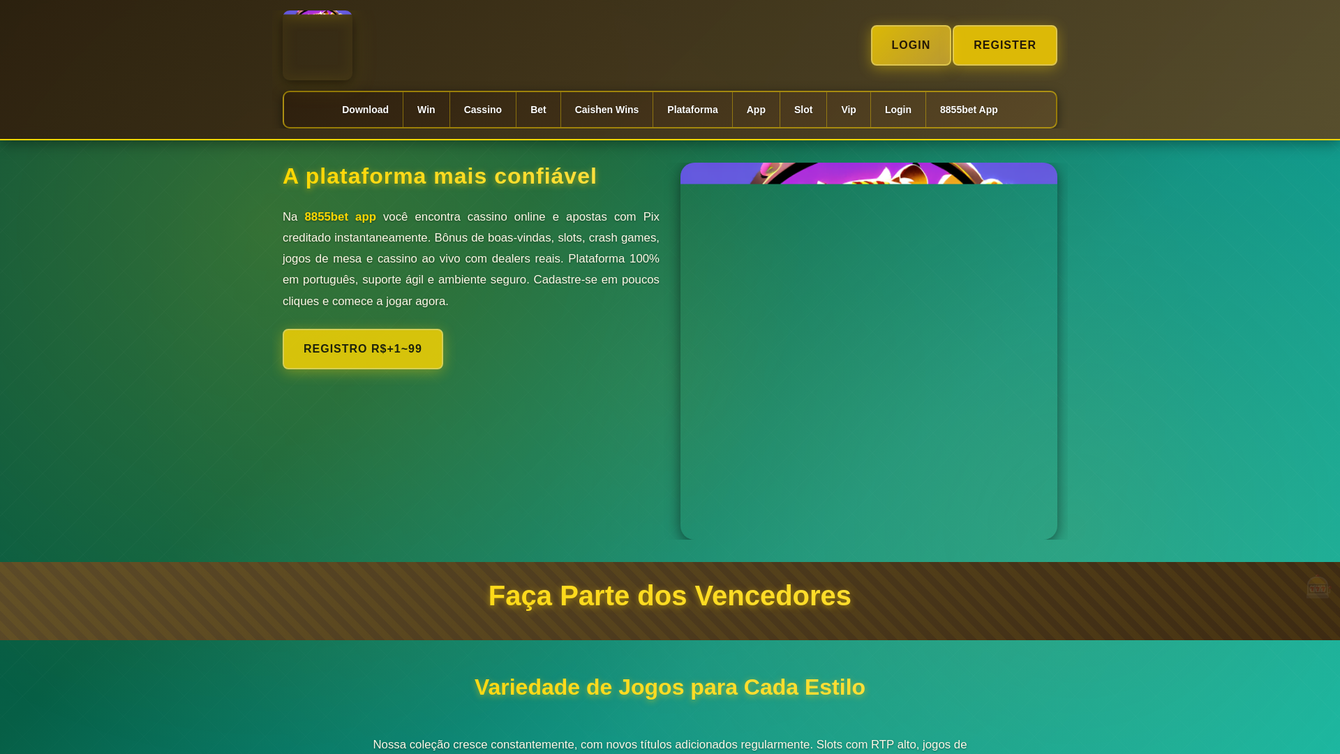 website screenshot of https://8855betappa.com