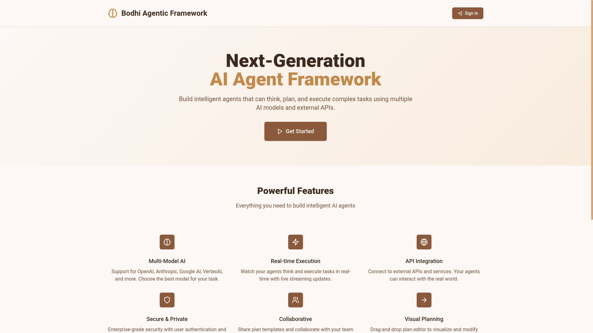 website screenshot of https://bodhiagentic.com/