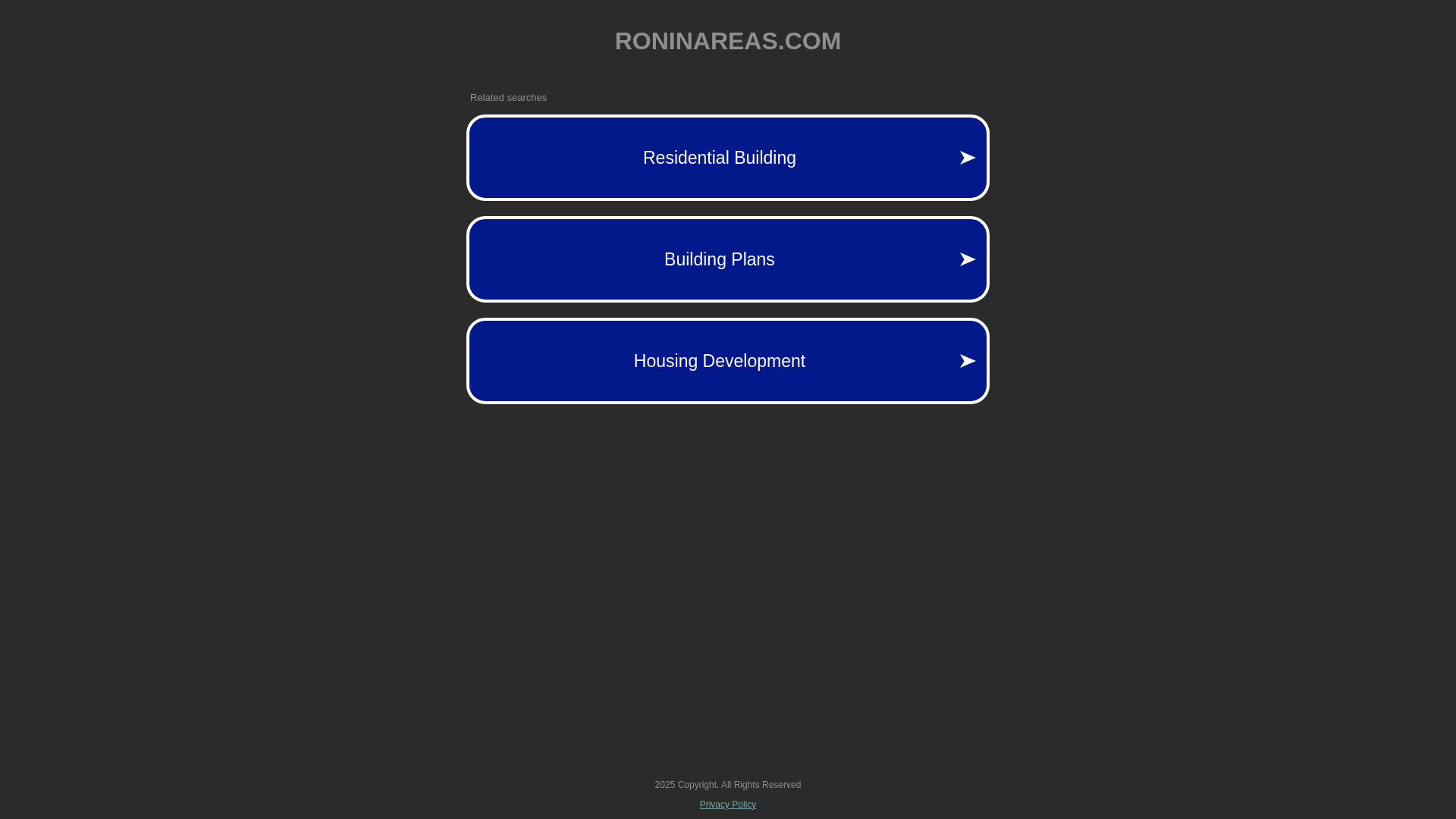 website screenshot of https://roninareas.com/