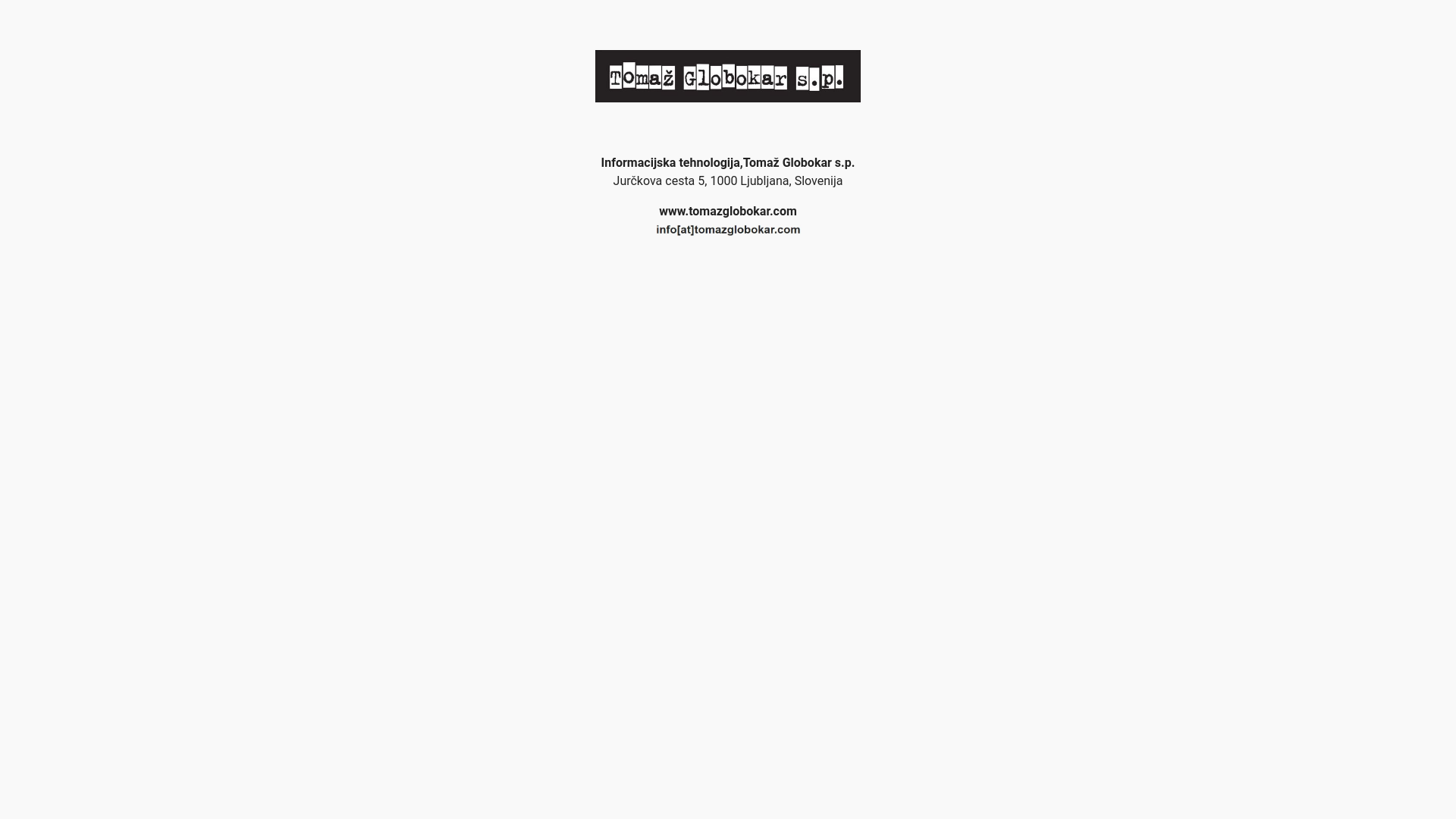 website screenshot of https://globokar.io/