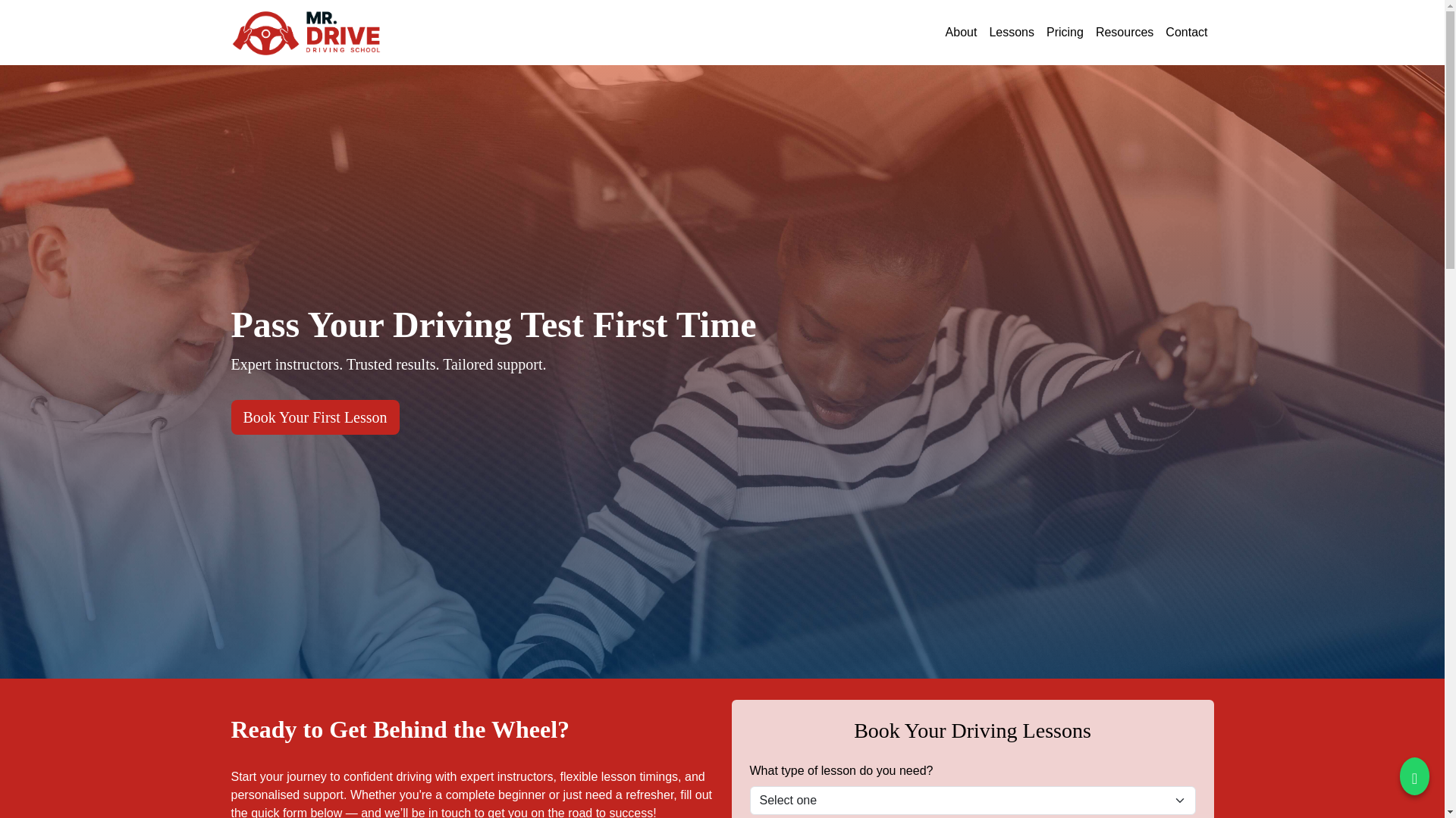 website screenshot of https://drdrivedriving.pages.dev/