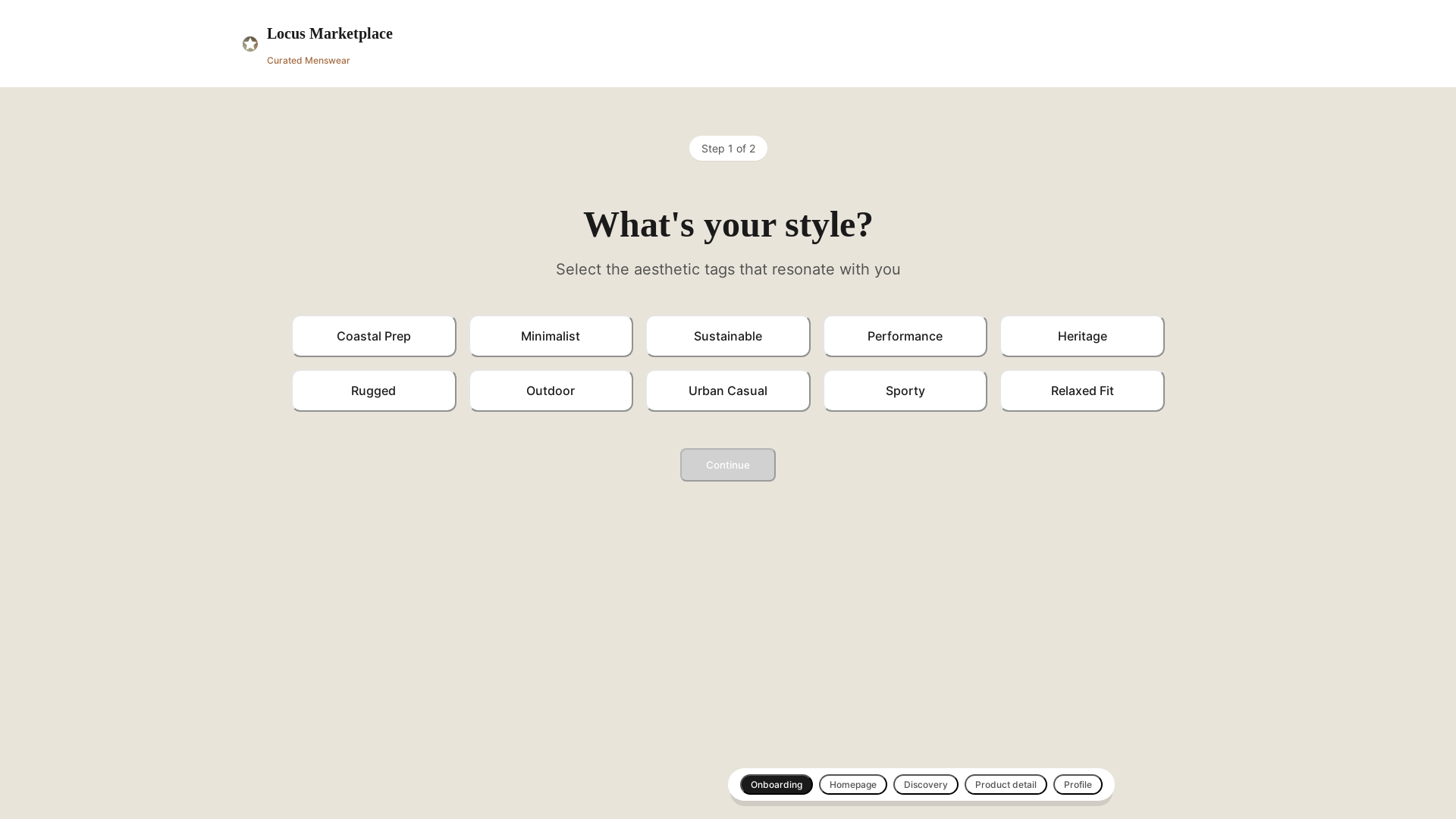 website screenshot of https://locus-marketplace.pages.dev/