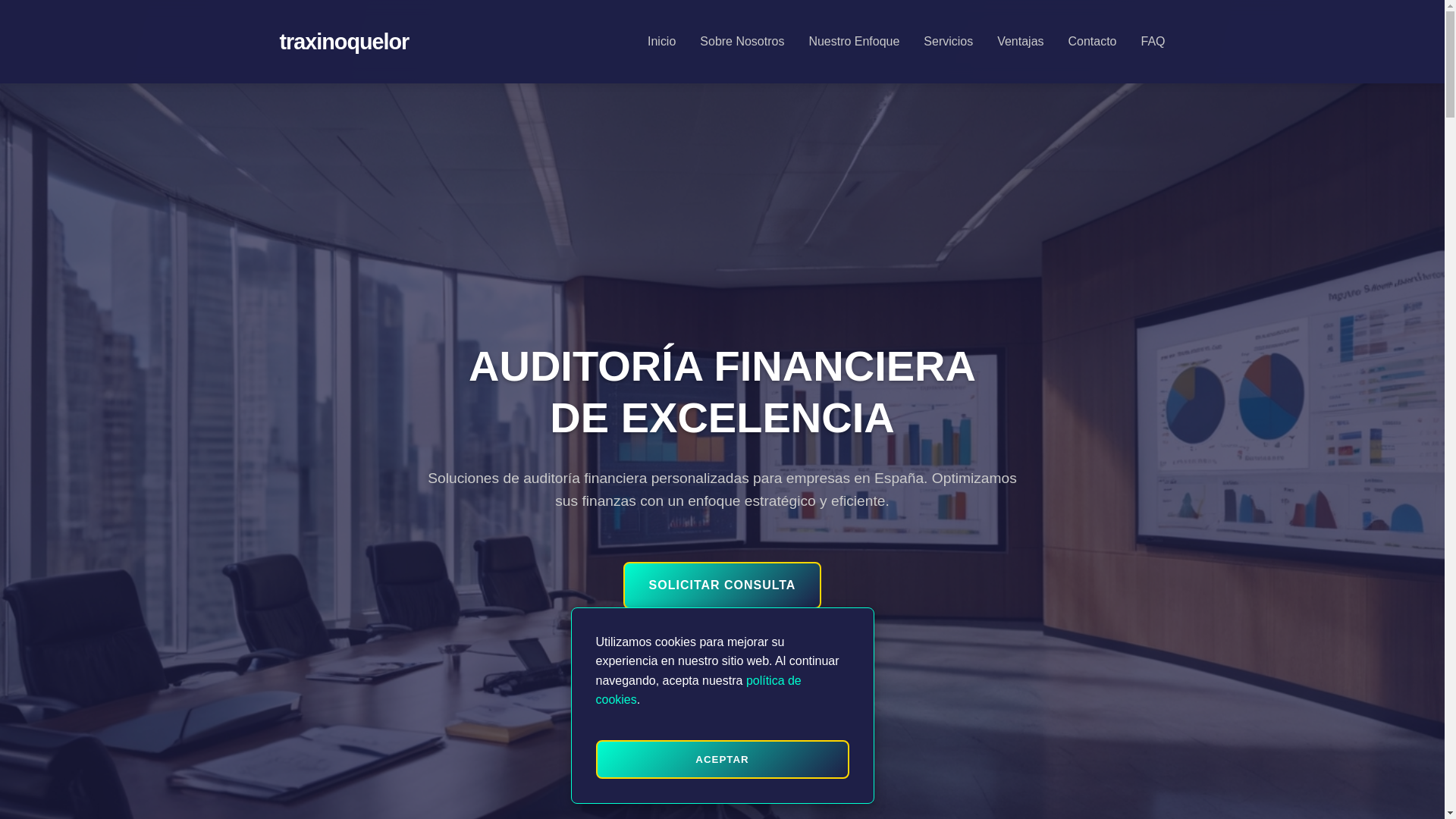 website screenshot of https://traxinoquelor.com/