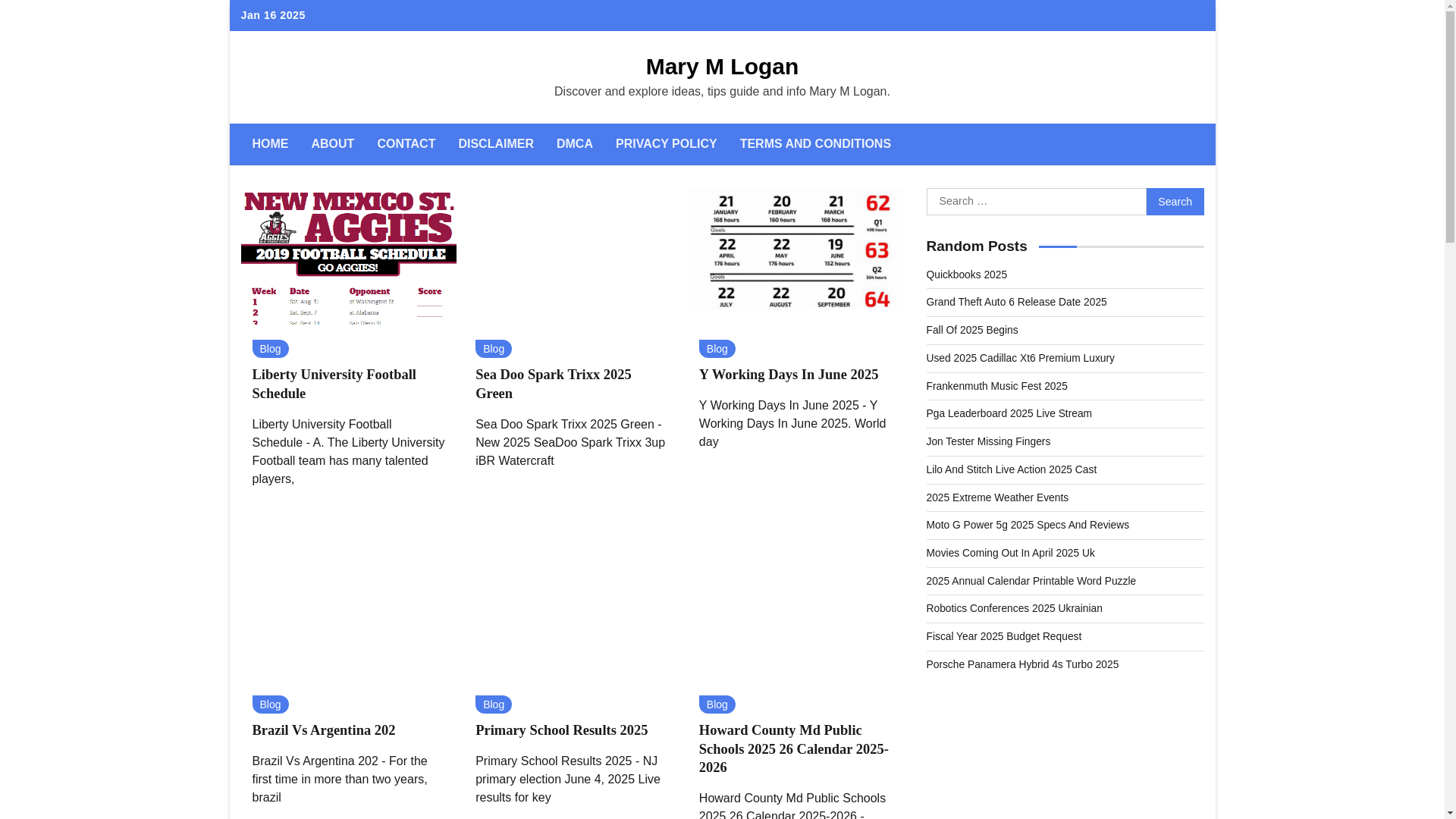 website screenshot of https://marymloganm.pages.dev/