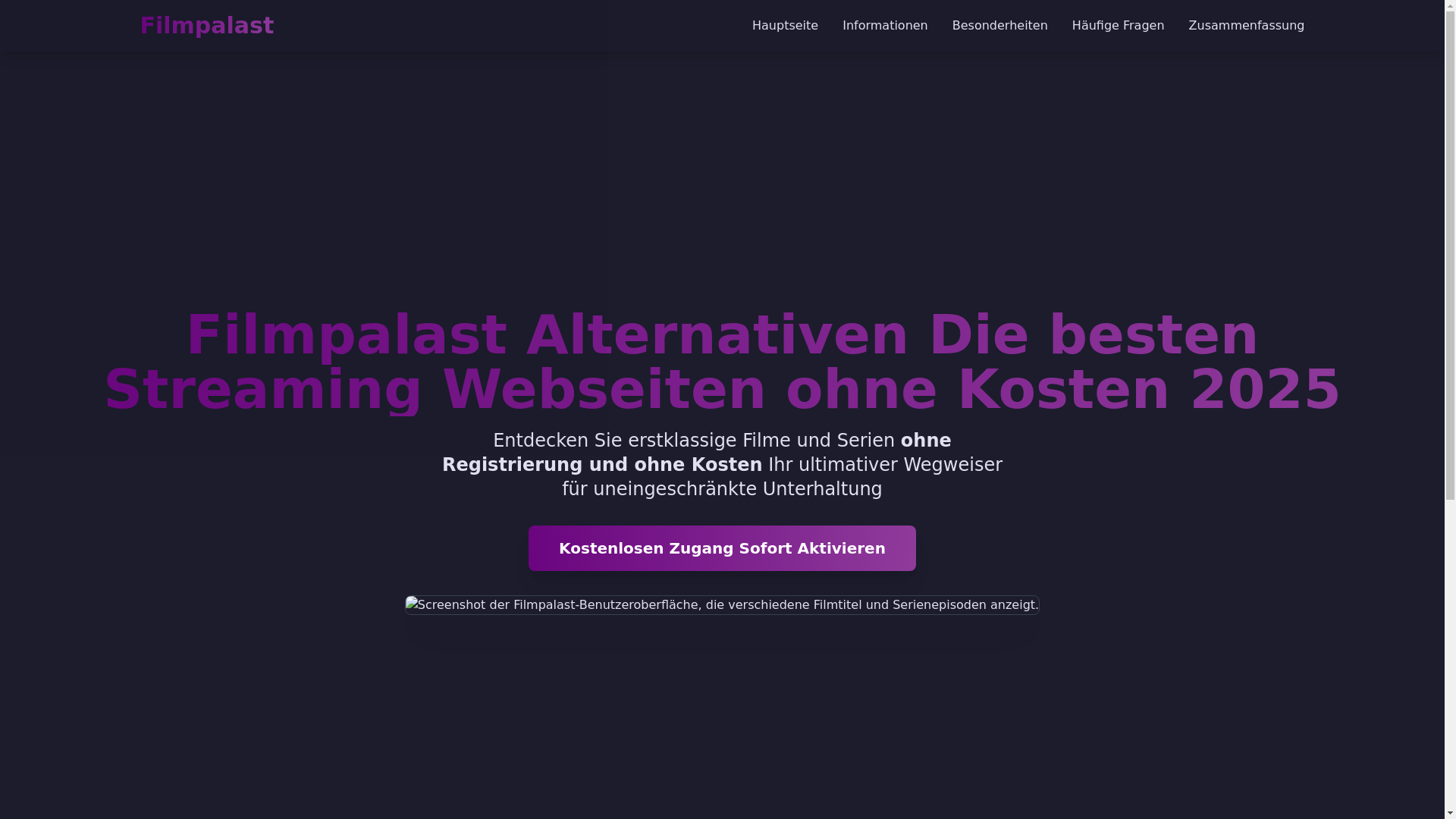 website screenshot of https://filmpalast-dvkx.pages.dev/