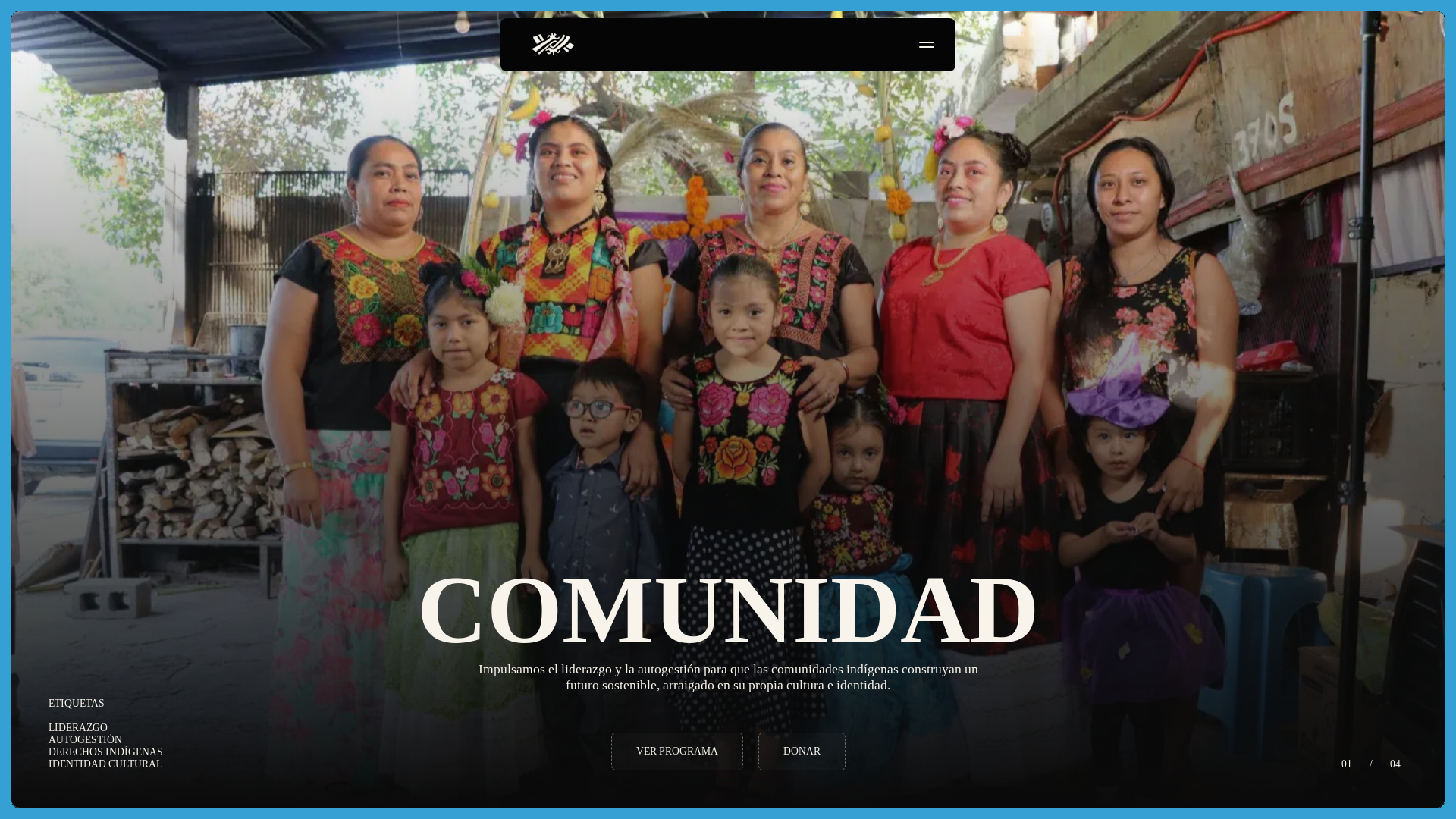 website screenshot of https://donativos.pages.dev/
