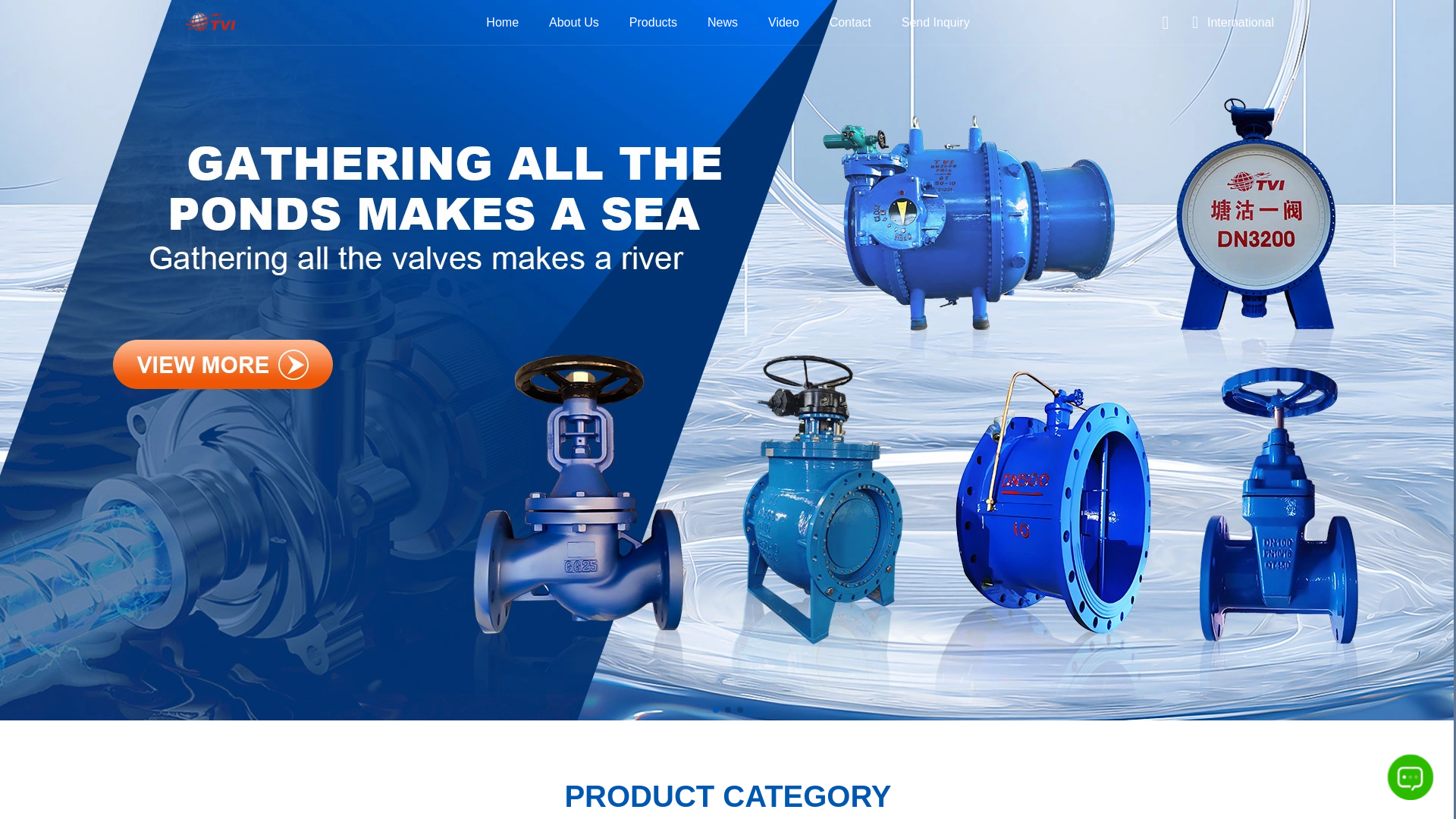 website screenshot of https://tangguonevalve.com/