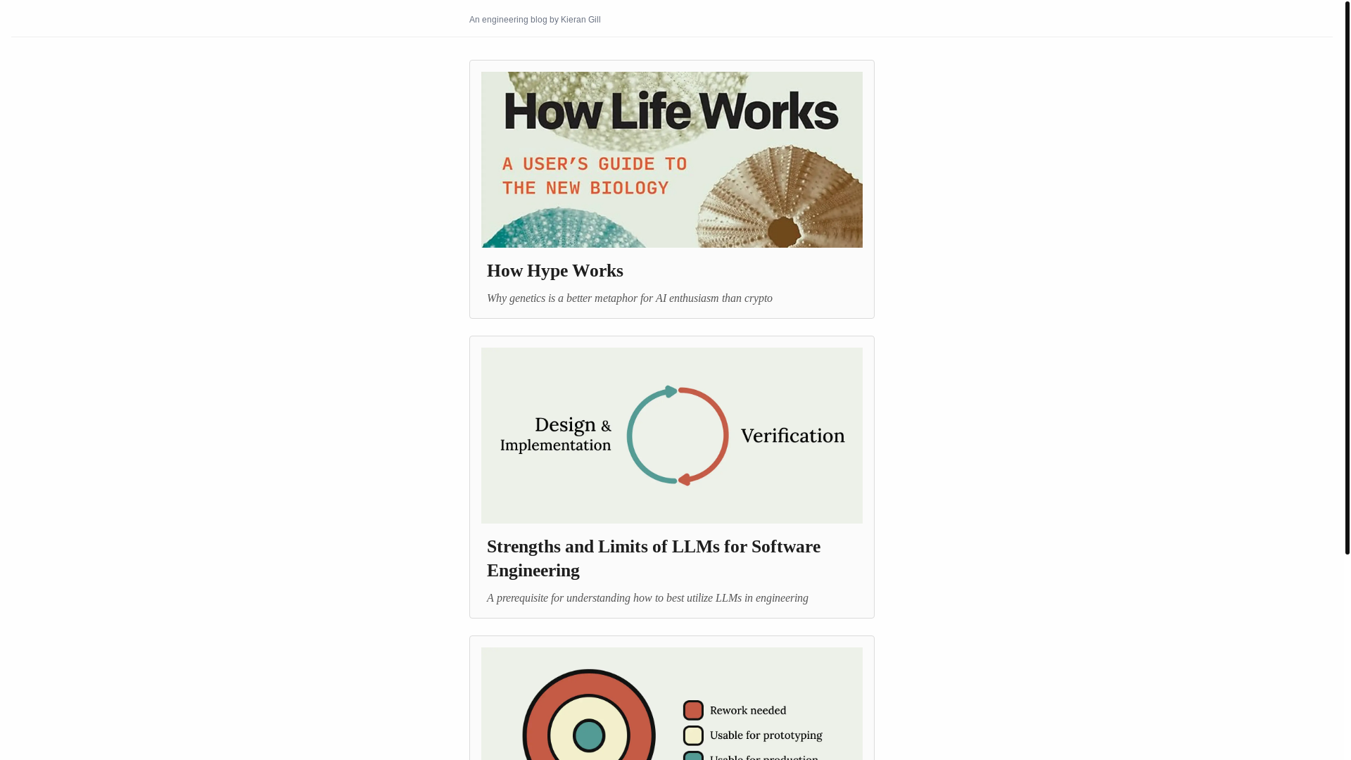website screenshot of https://kierangill.pages.dev/