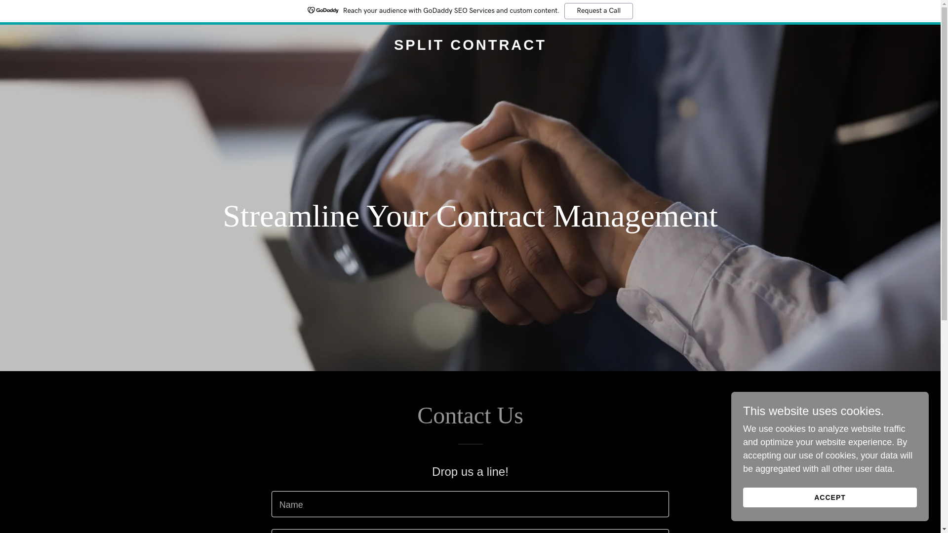 website screenshot of https://split-contract.shop/
