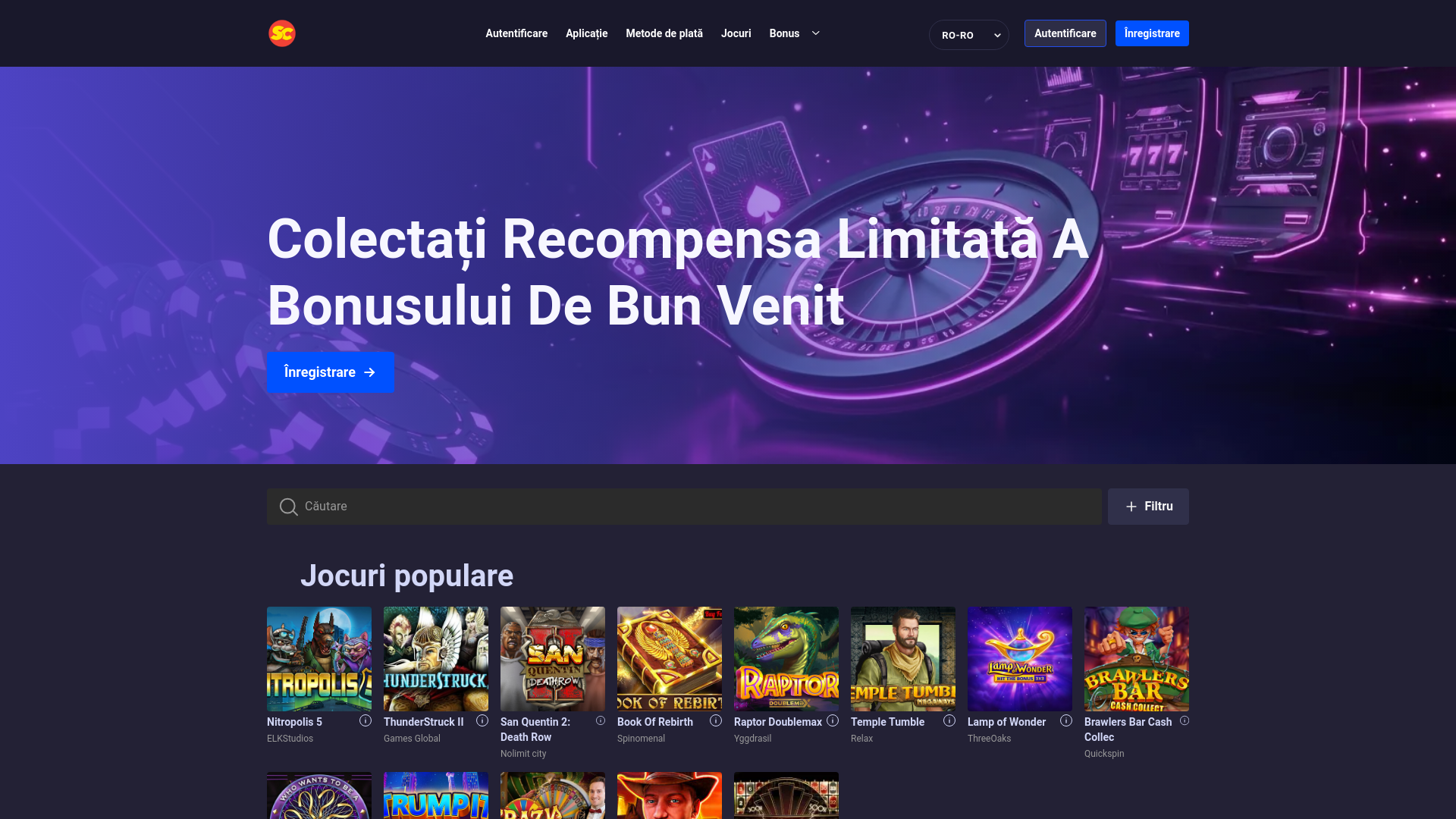 website screenshot of https://supercasino-ro-ro.pages.dev/