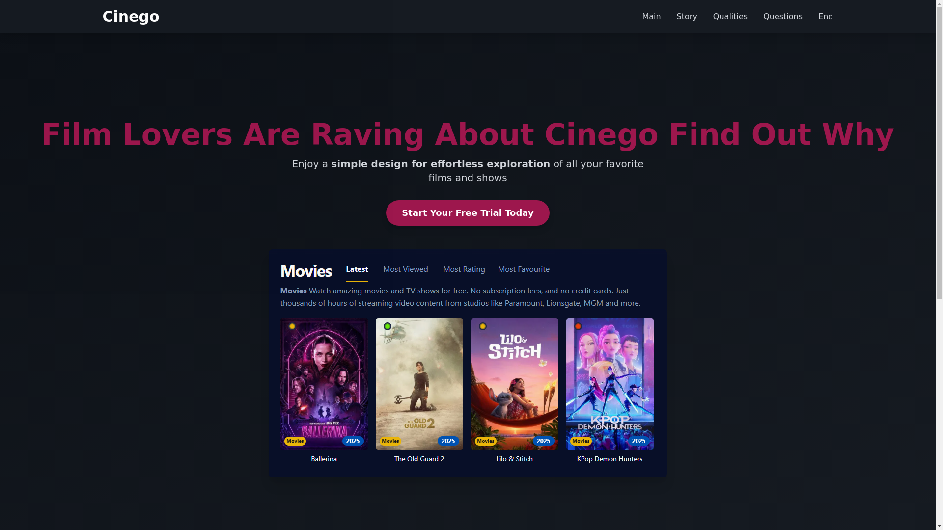 website screenshot of https://cinego-ht3y.pages.dev/