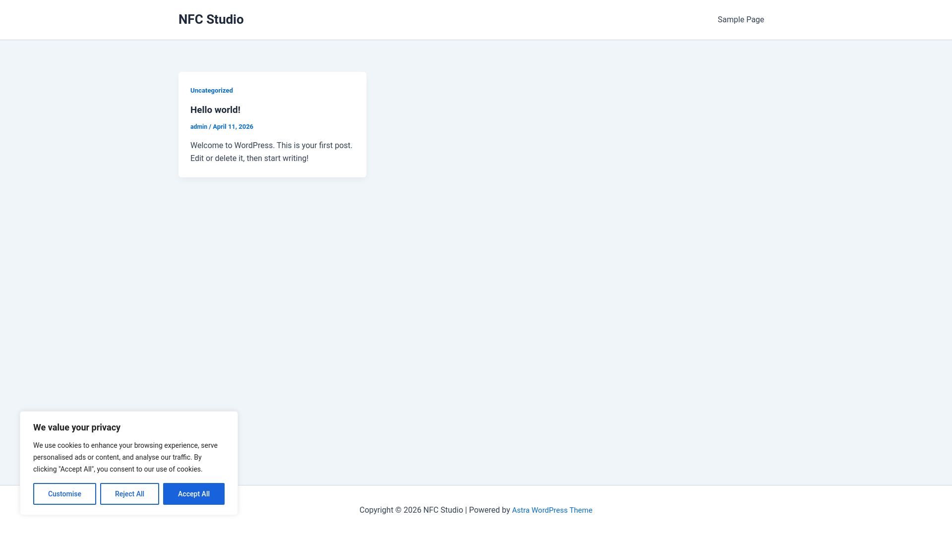 website screenshot of https://nfcstudio.nl/