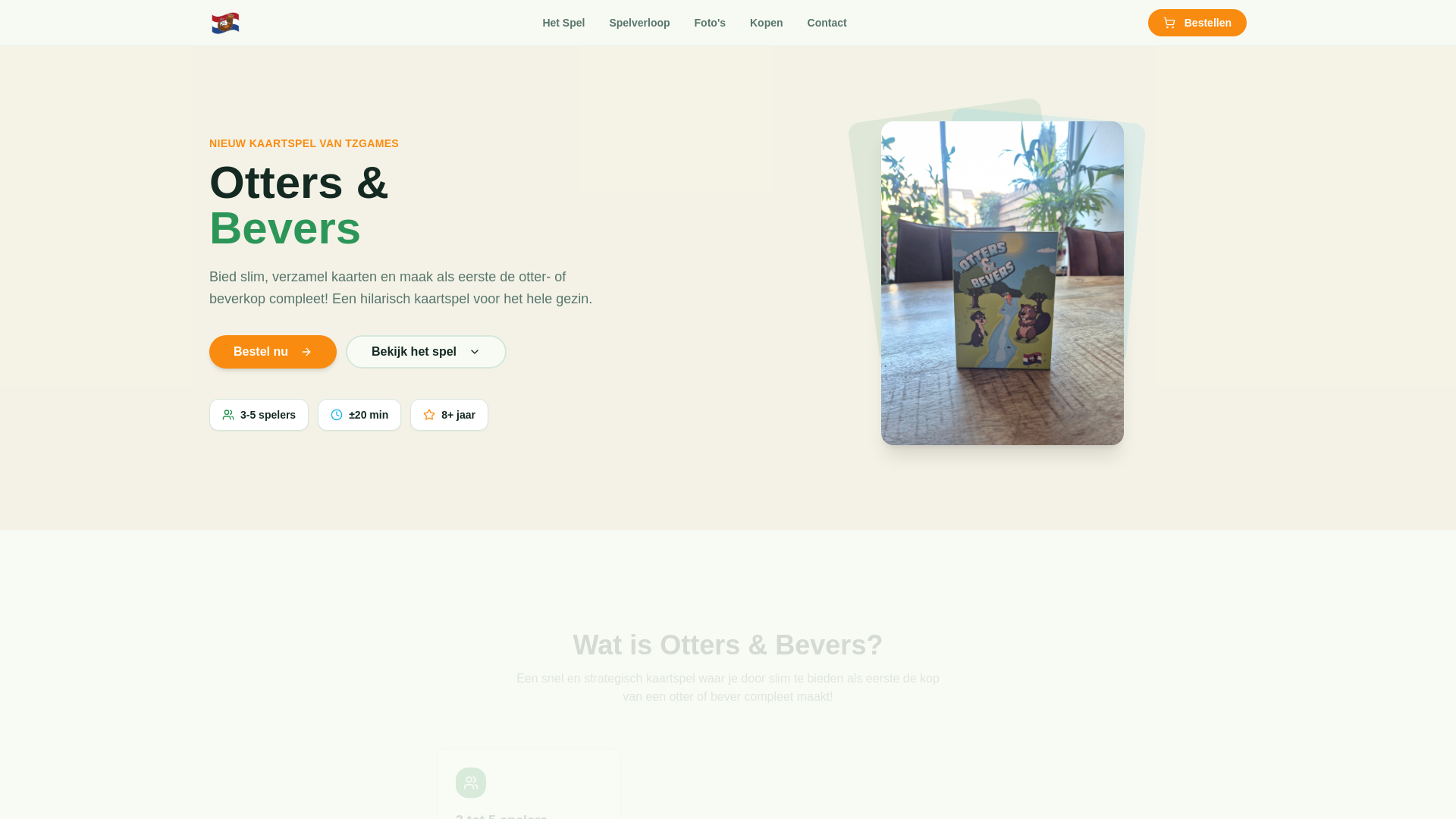 website screenshot of https://ottersenbevers.com