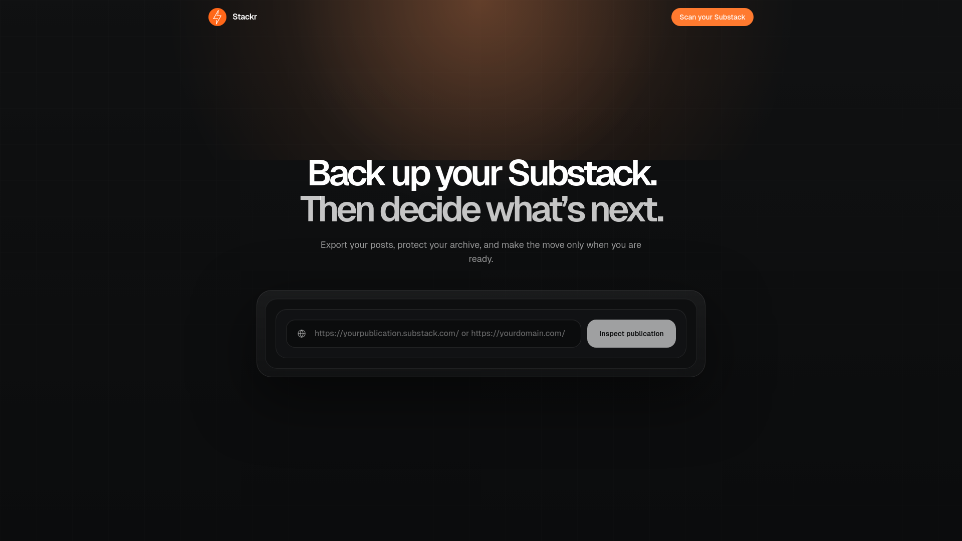 website screenshot of https://migrate-substack.com/