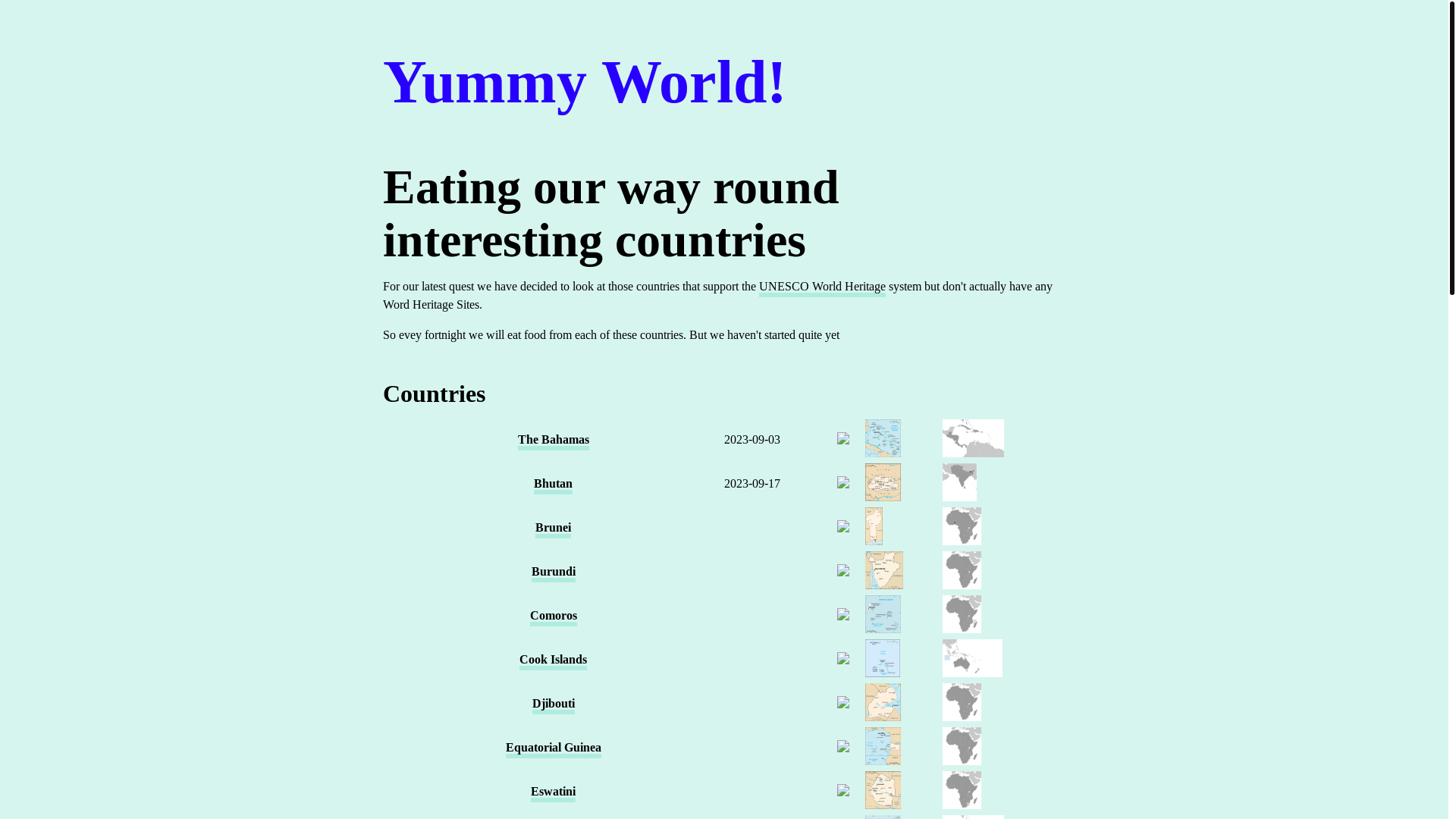 website screenshot of https://our-food-challenge.pages.dev/