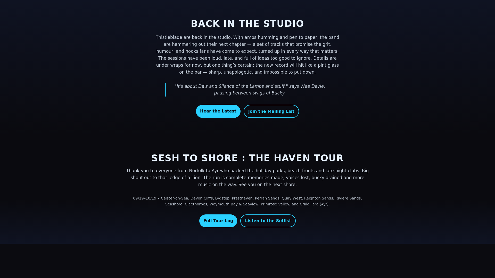 website screenshot of https://thistlebladesite.pages.dev/