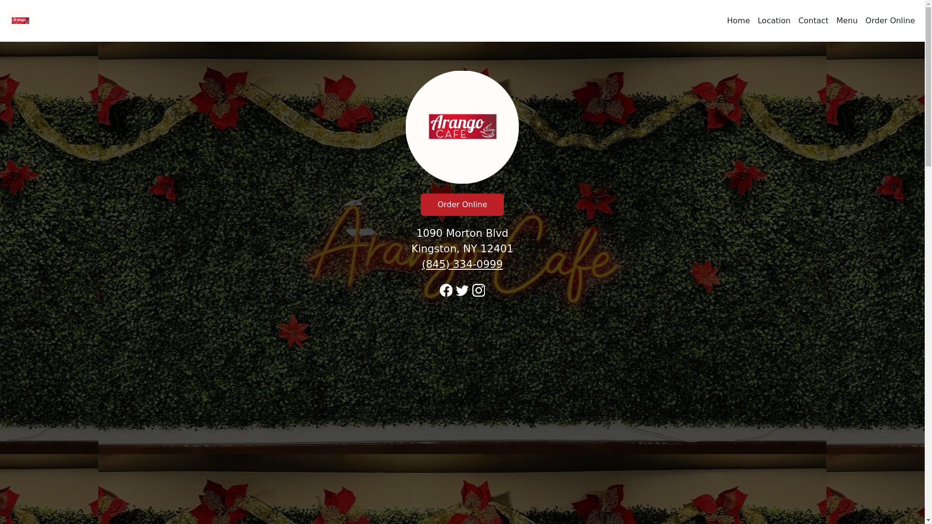 website screenshot of https://arangocafekingstonny.com/