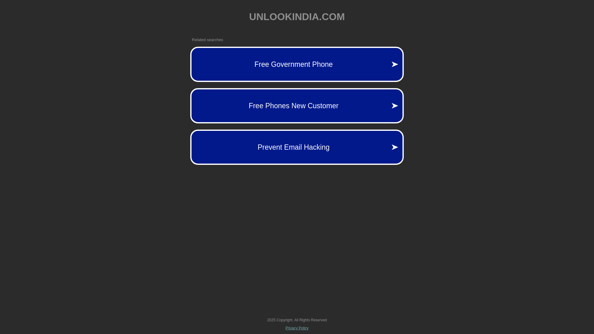 website screenshot of https://unlookindia.com/