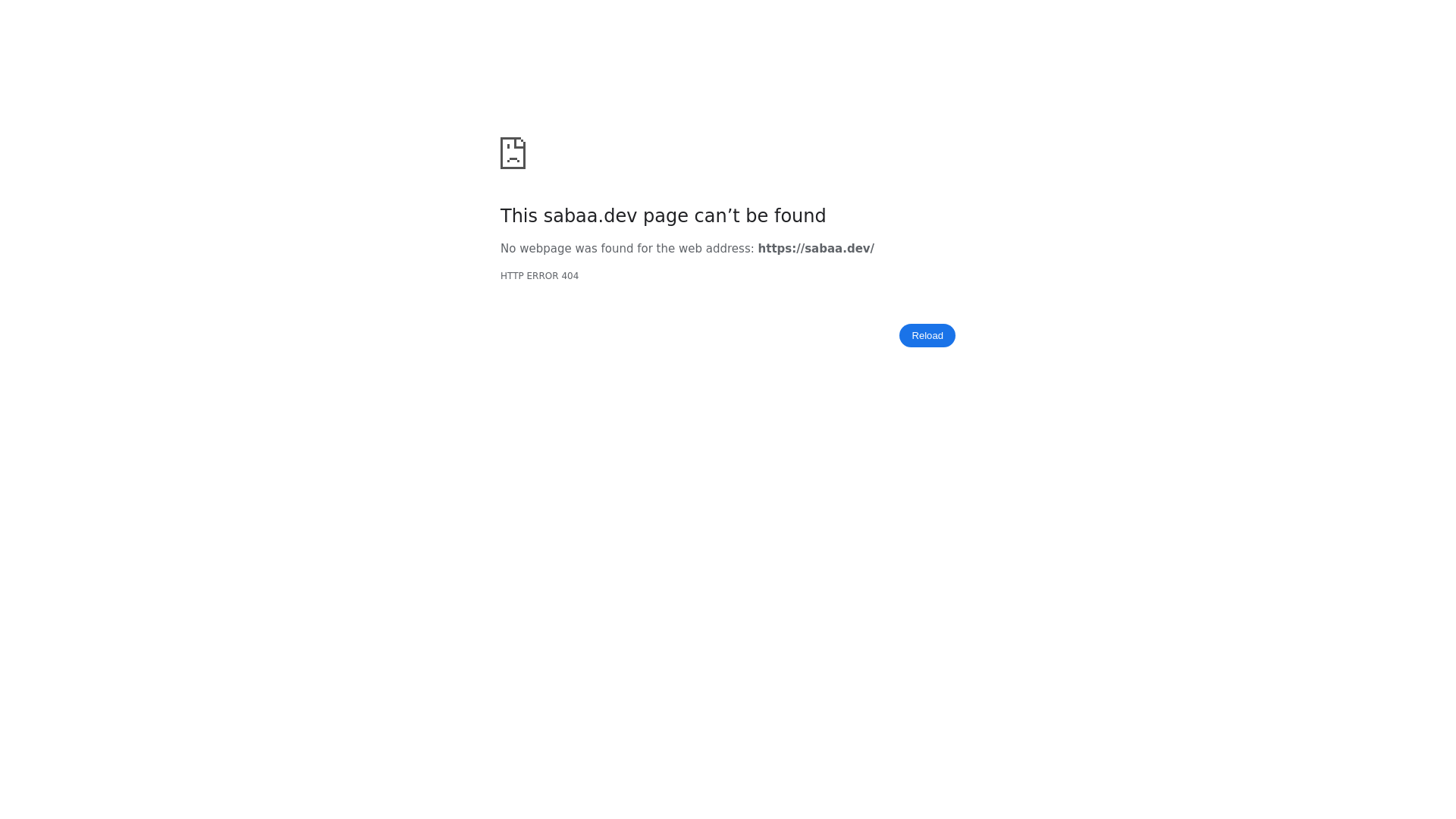 website screenshot of https://sabaa.dev/