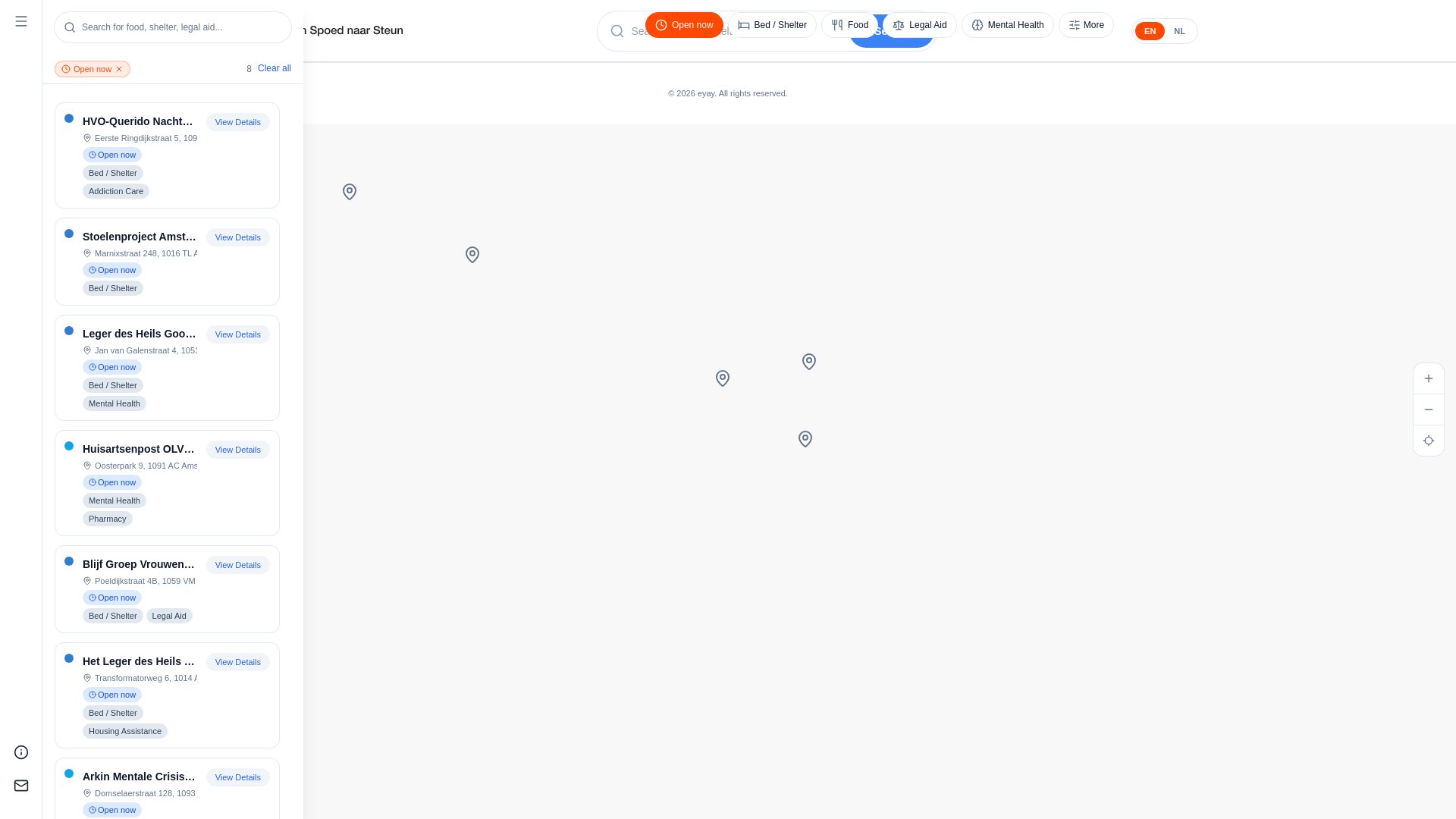 website screenshot of https://vanspoednaarsteun.nl/