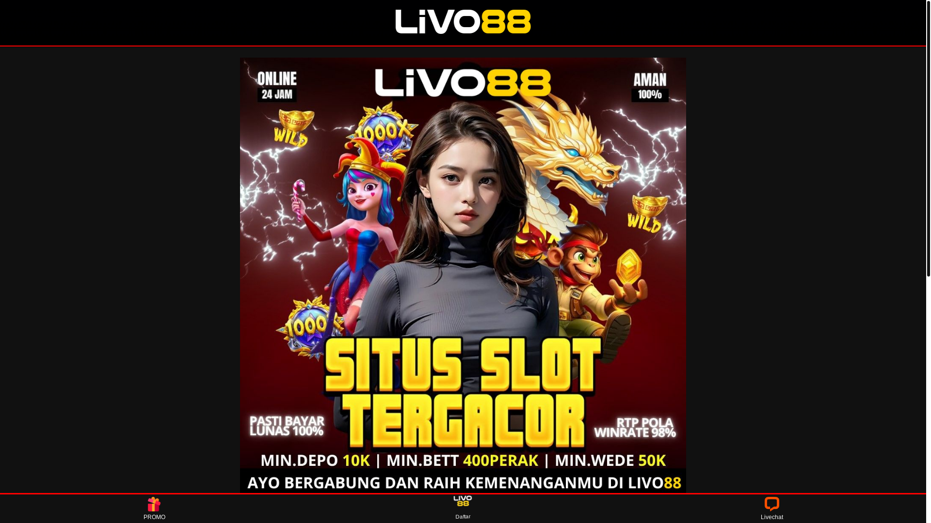 website screenshot of https://livo88-okebanget.pages.dev/