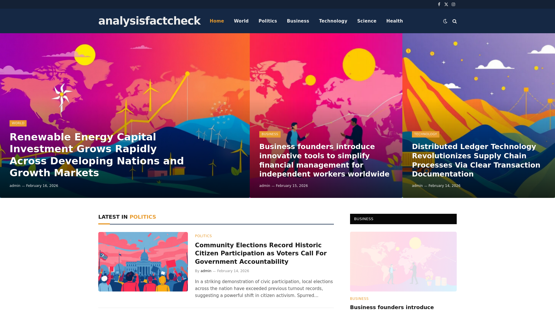 website screenshot of https://analysisfactcheck.co.uk/