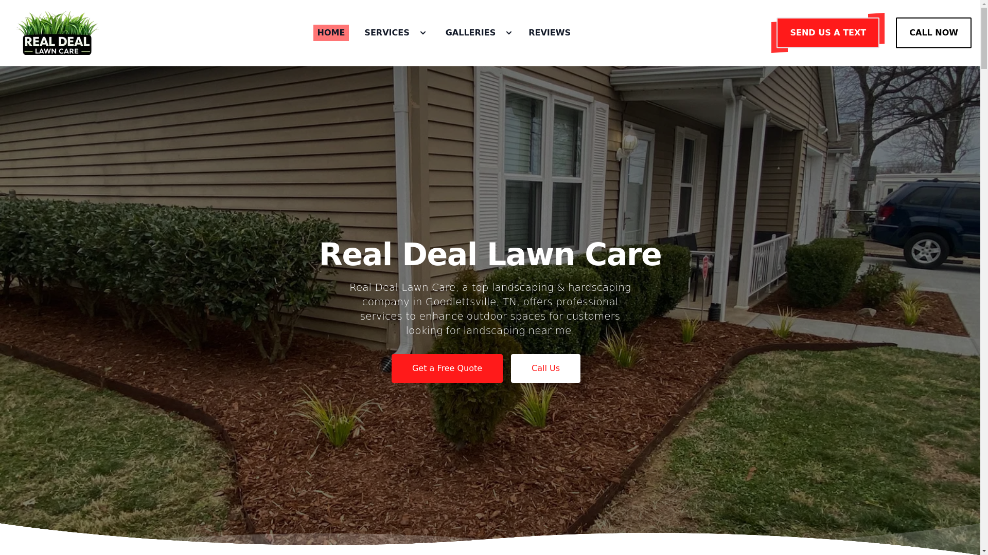 website screenshot of https://realdeallawncare.com/