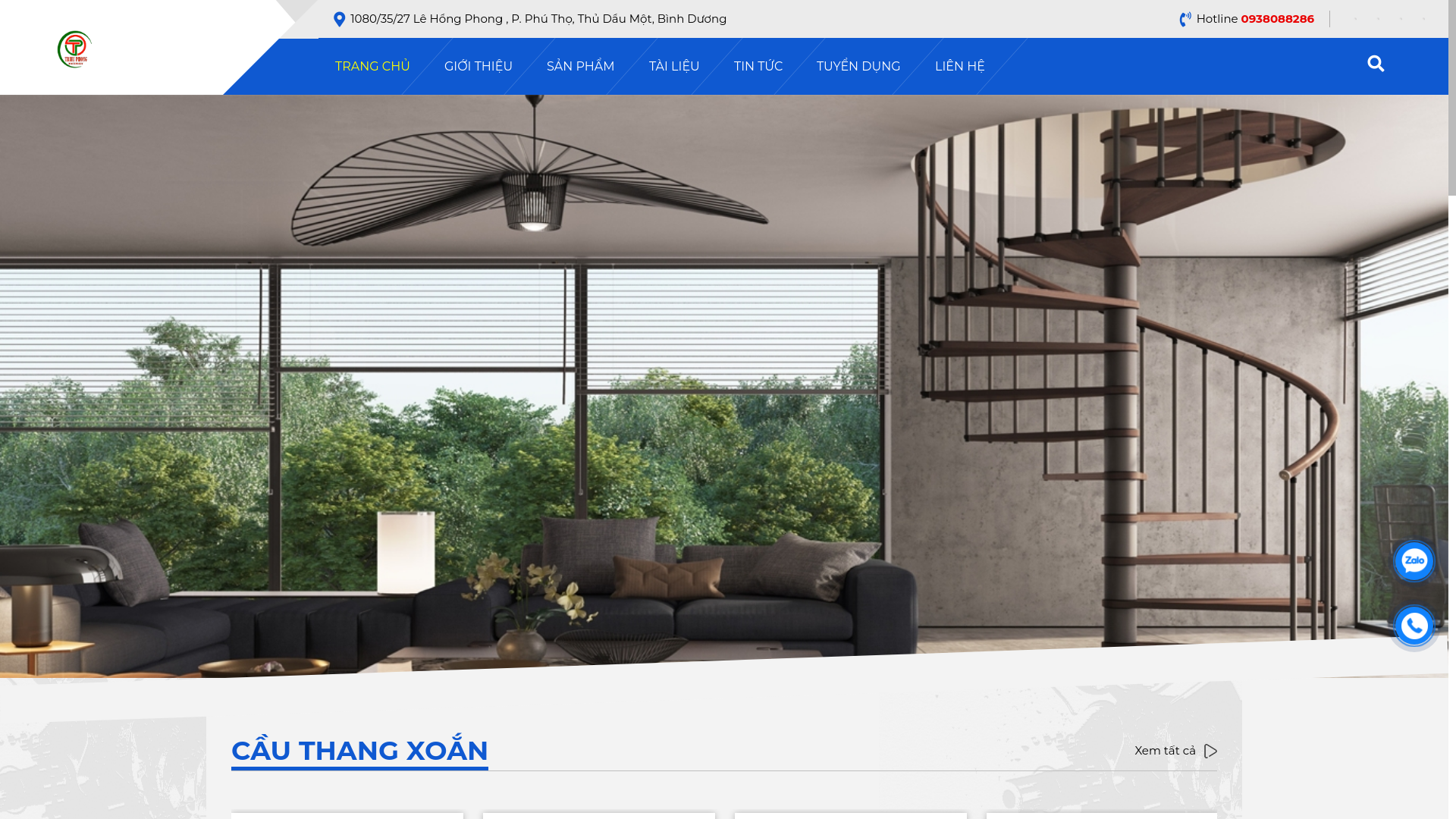website screenshot of https://cauthangxoay.com/