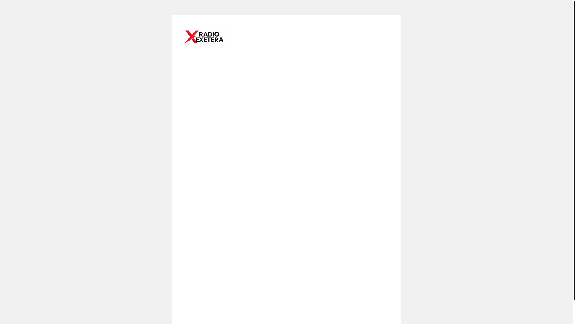 website screenshot of https://radioexetera.com/
