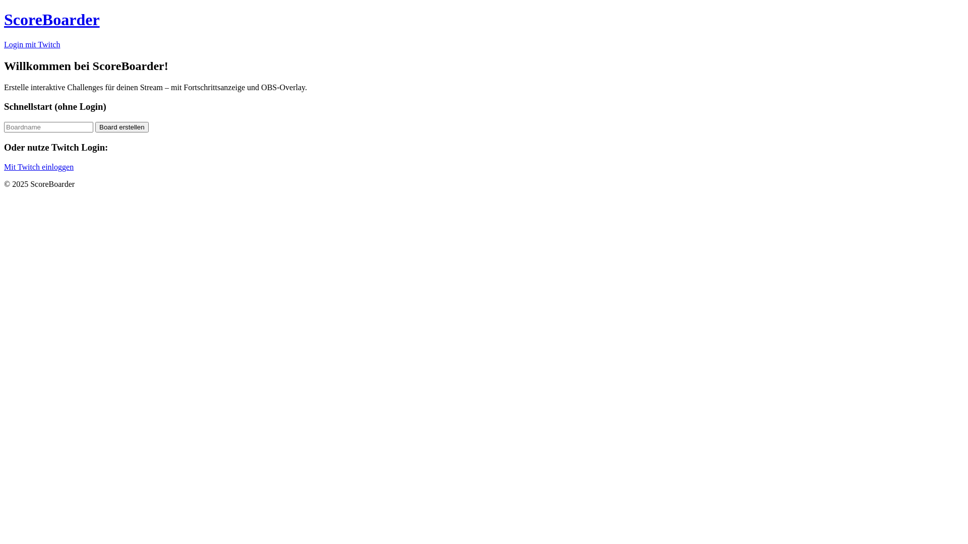 website screenshot of https://scoreboarder.de/