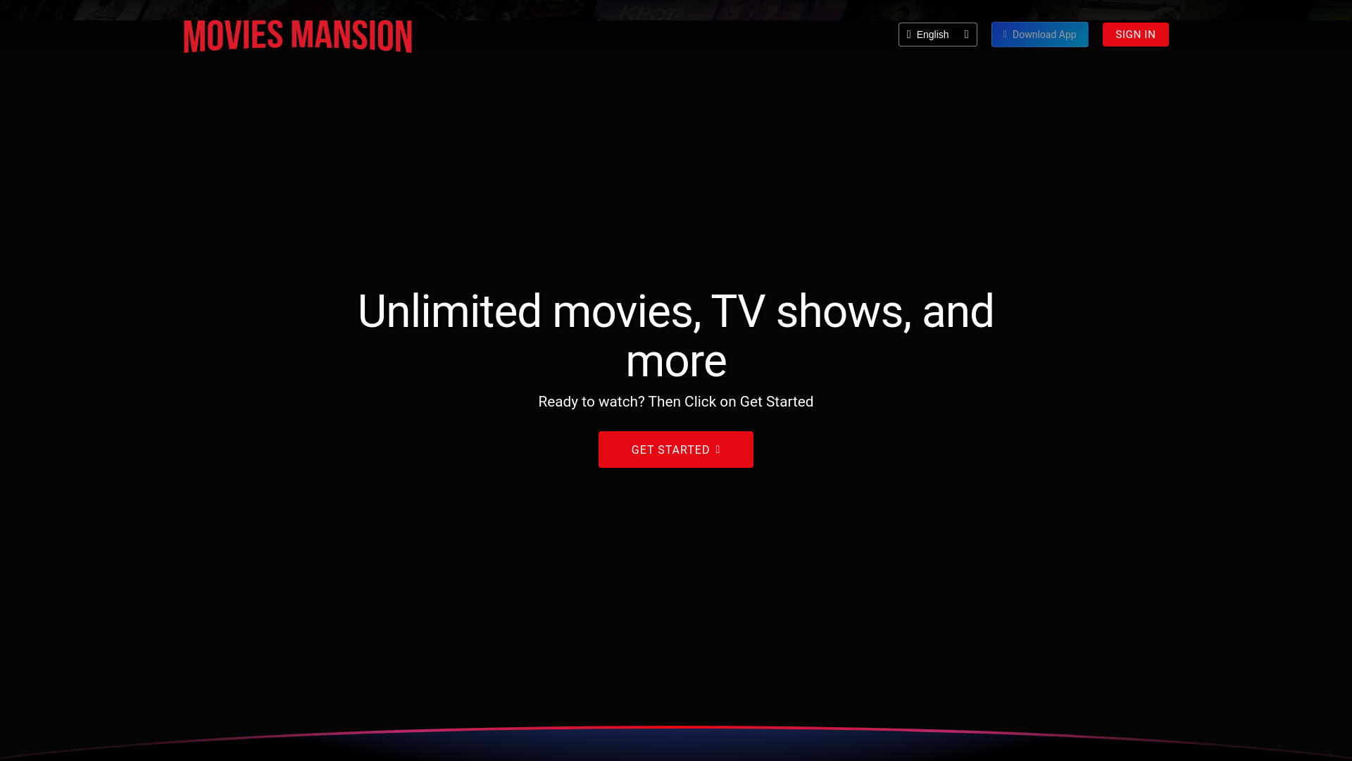 website screenshot of https://moviesmansion.fun