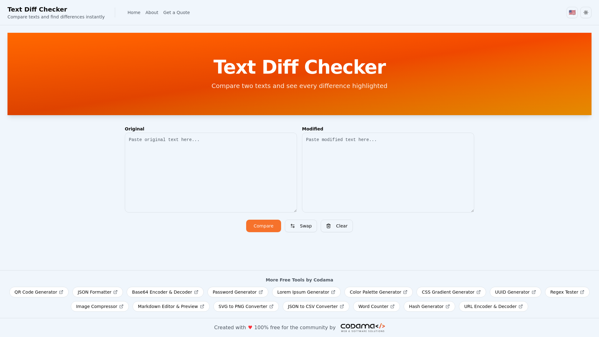 website screenshot of https://text-diff-761.pages.dev/