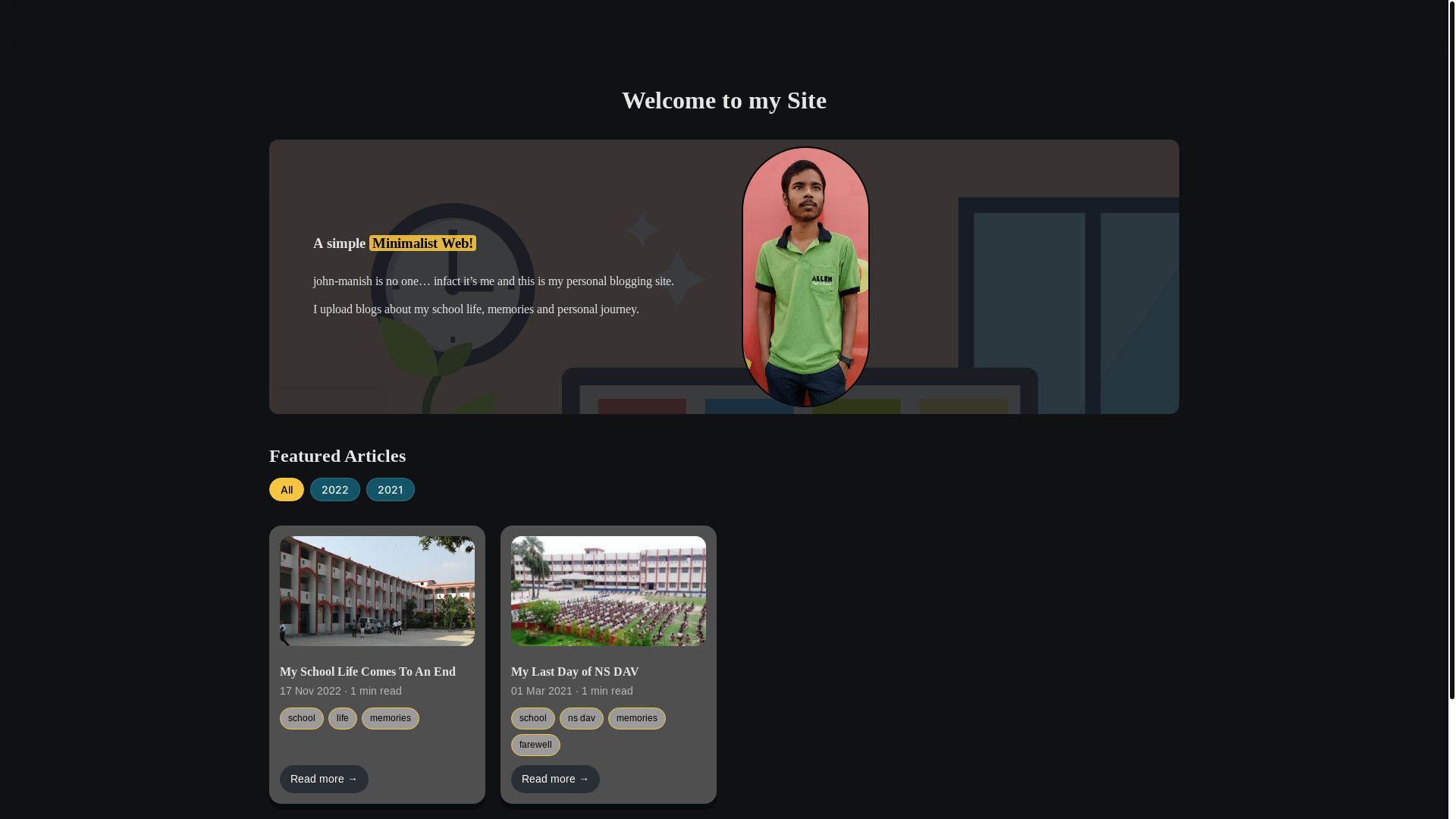 website screenshot of https://manish8090.pages.dev/