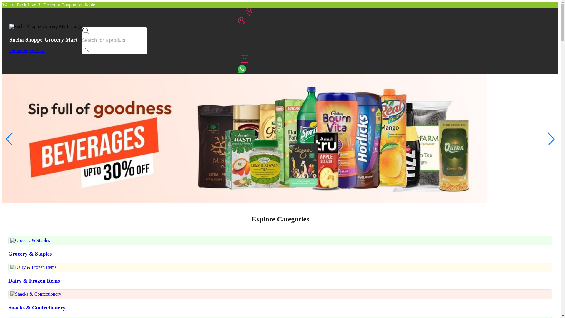website screenshot of https://snehashoppe.pages.dev/