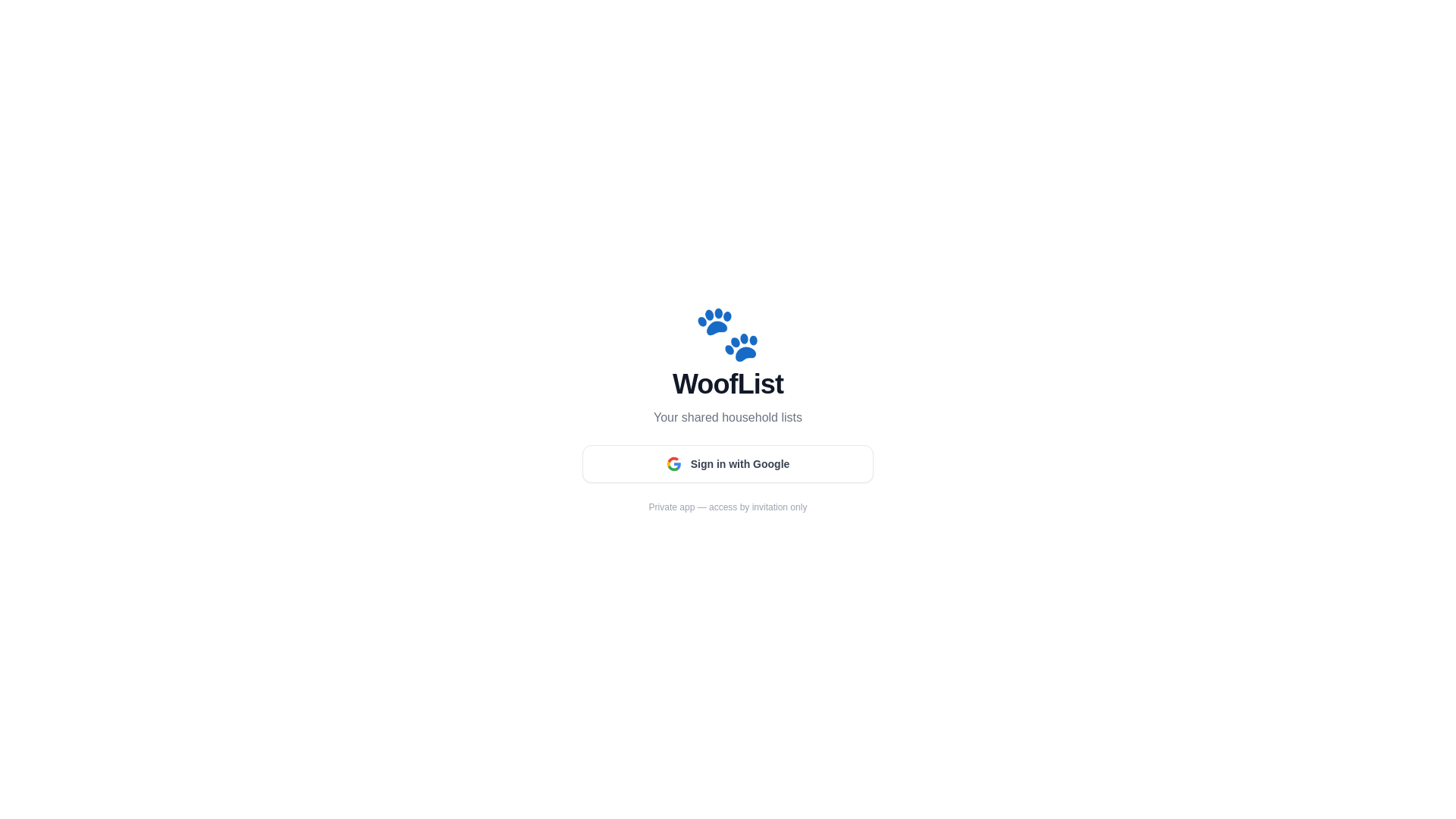 website screenshot of https://wooflist.us/
