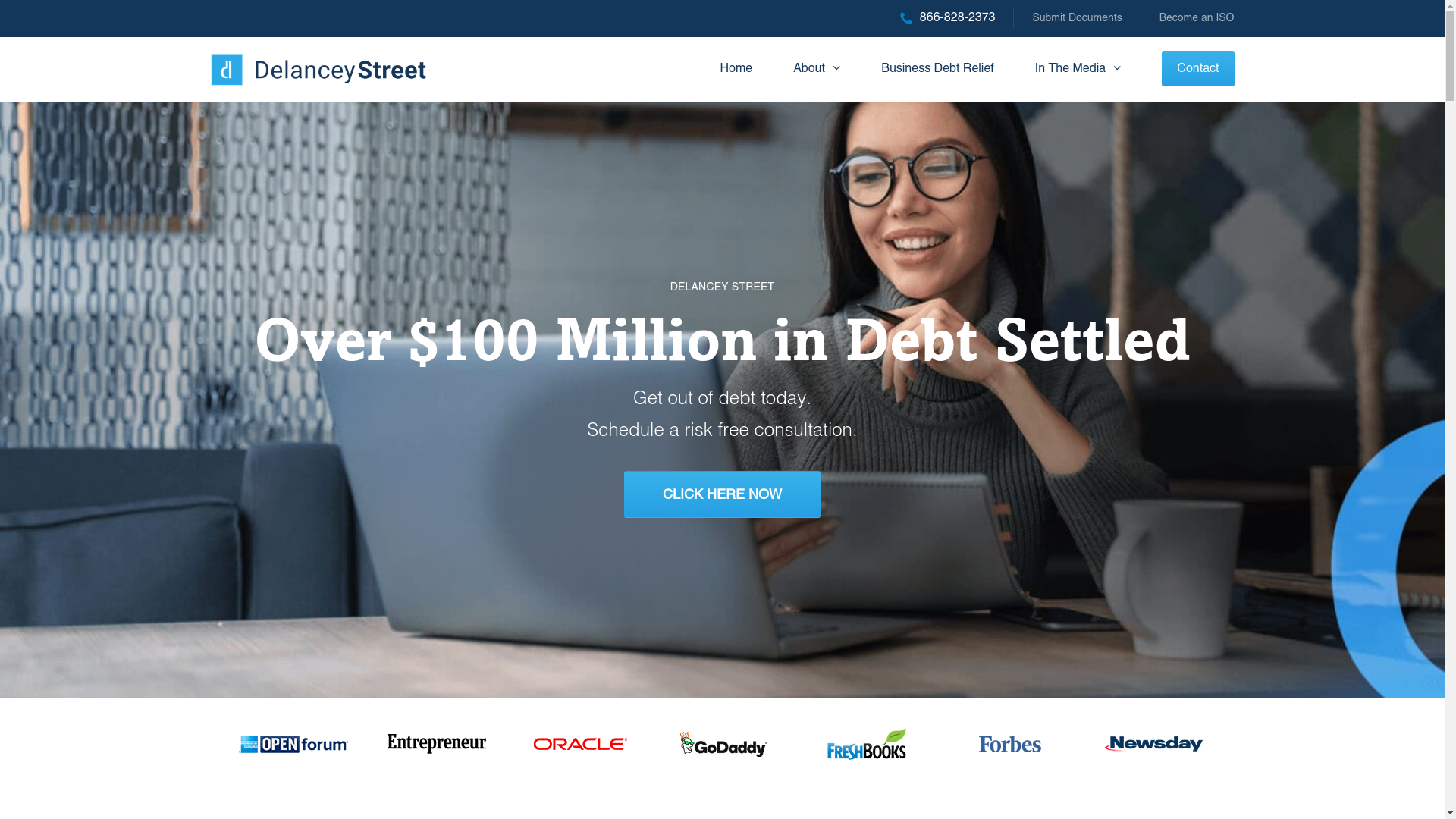 website screenshot of https://premiumbusinessdebtrelief.com/