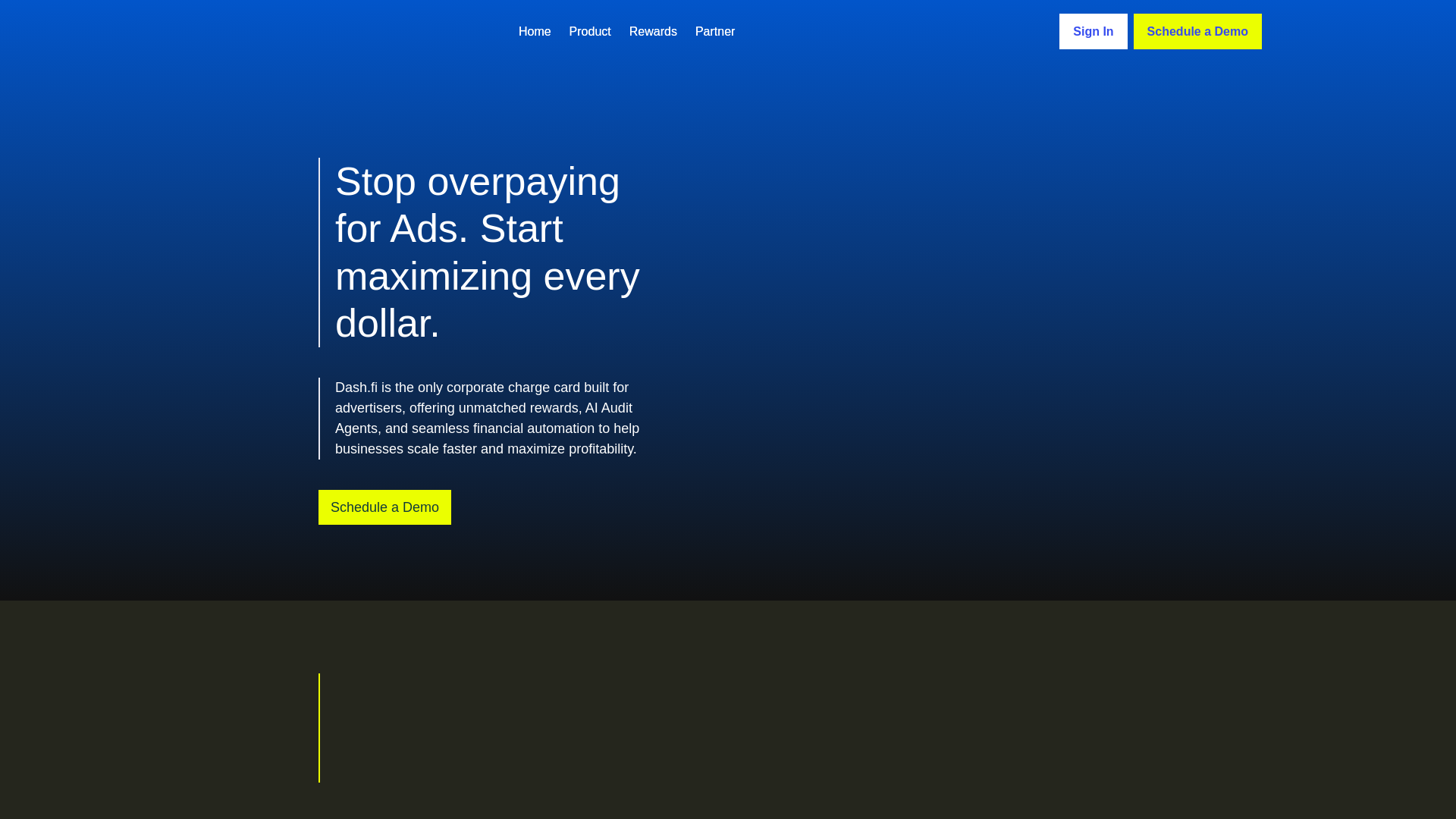 website screenshot of https://exploredash.co/