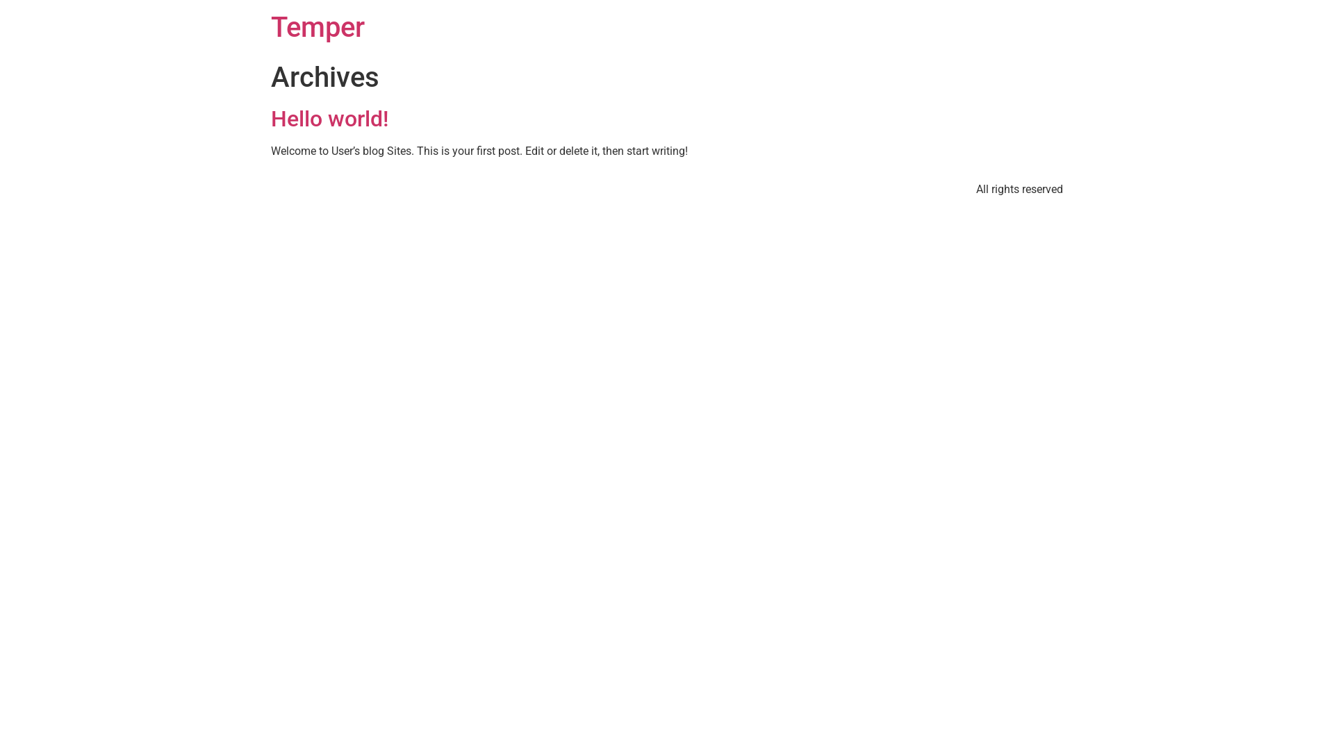 website screenshot of https://temper.cl/