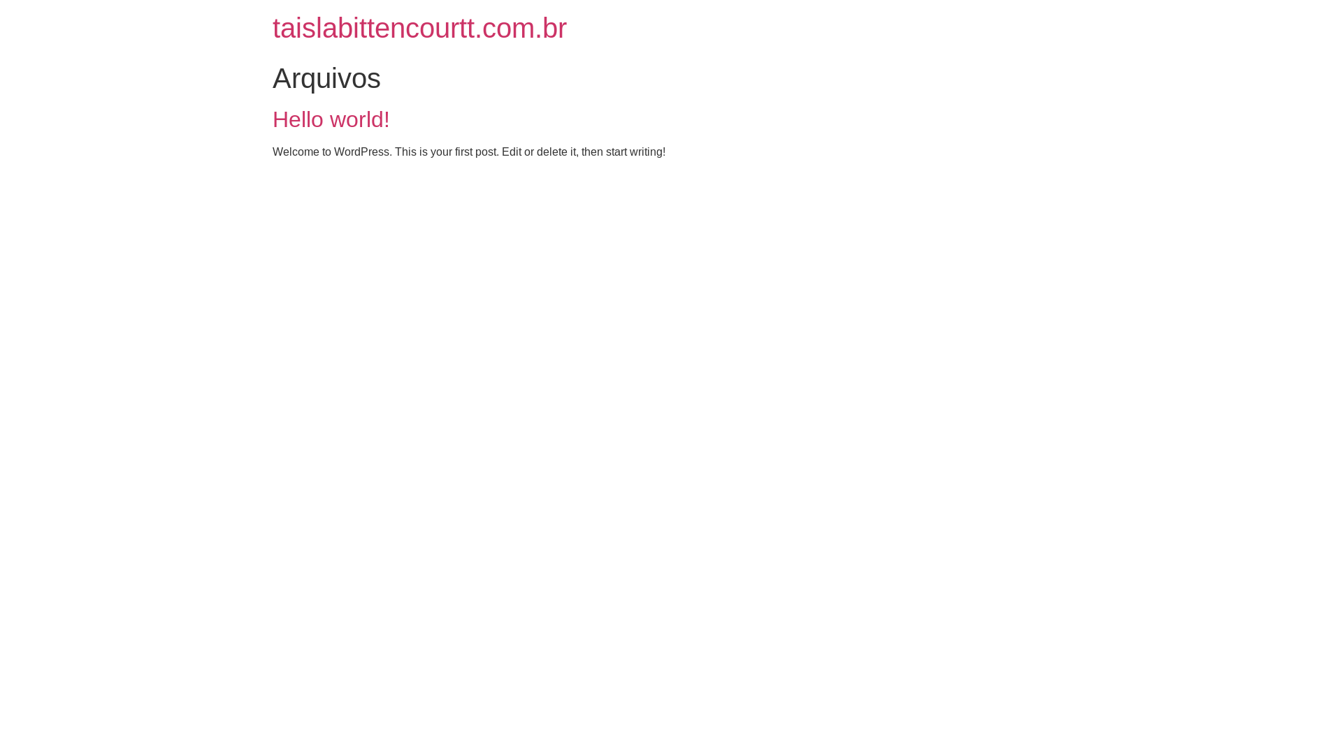 website screenshot of https://taislabittencourtt.com.br/