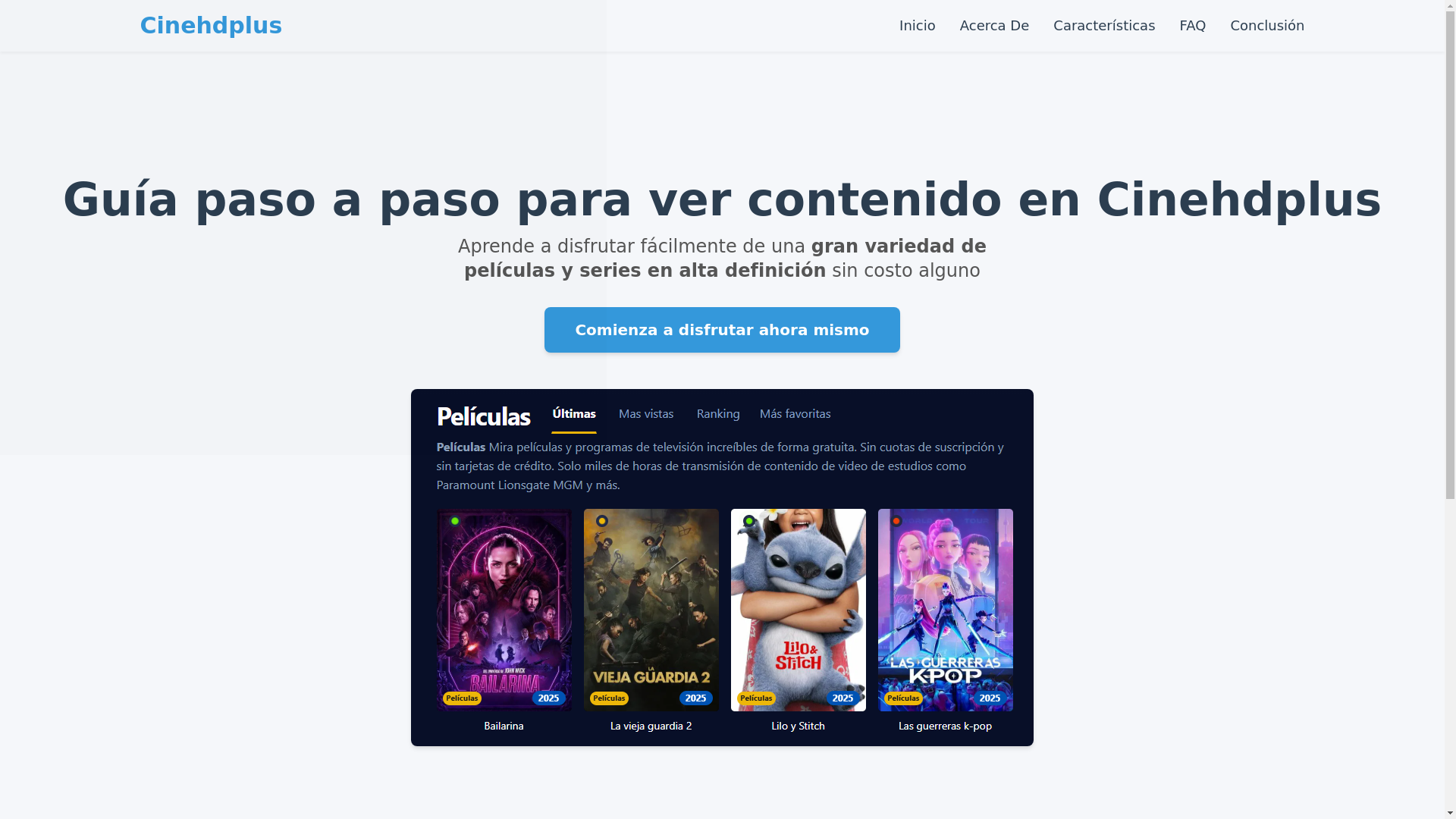 website screenshot of https://cinehdplus-1azi.pages.dev/