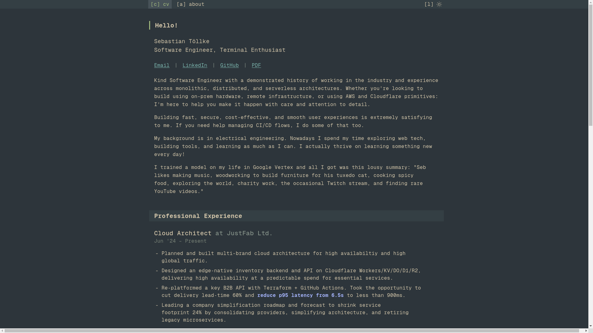 website screenshot of https://sh-cv.pages.dev/