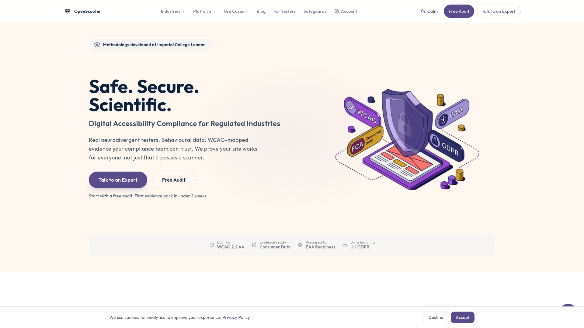 website screenshot of https://freedigitalaccessibility.com